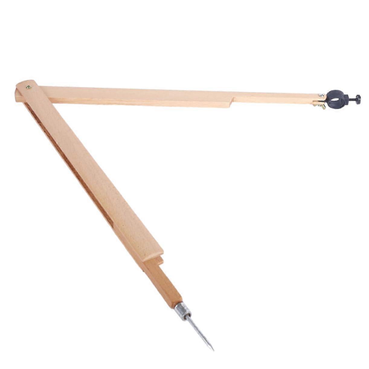 Wooden Compass Teaching Aid for Schools, Durable Drawing Tool for Teachers, 12-Inch Size for Accurate Measurements