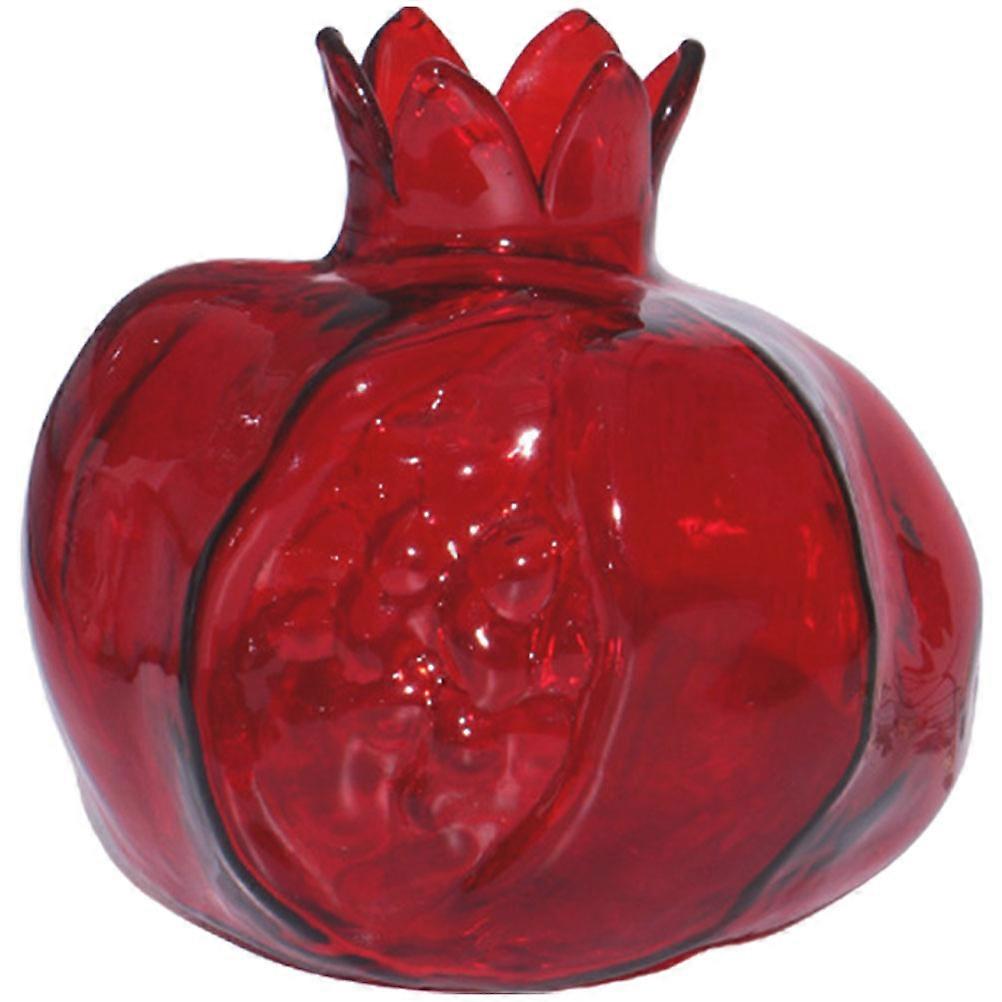 Flower Vases For Bouquet Pomegranate Jar Special Events Red 3.9×3.9×3.9in Smooth Surface 1Pack