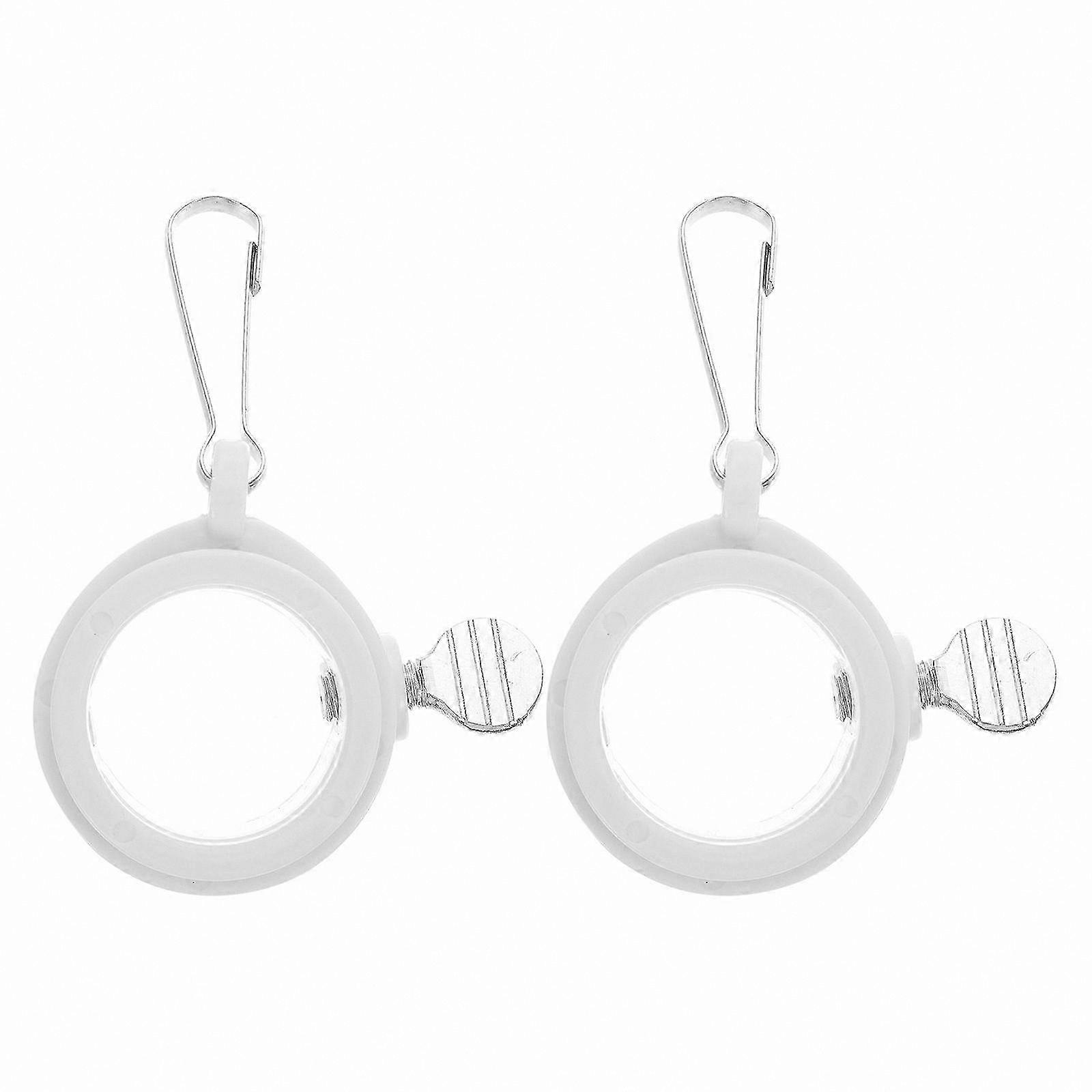 Beige 2-Pack Swivel Mounting Rings for Flag Poles with 360° Rotation, Fits Diameters 0.75-1.02 Inches