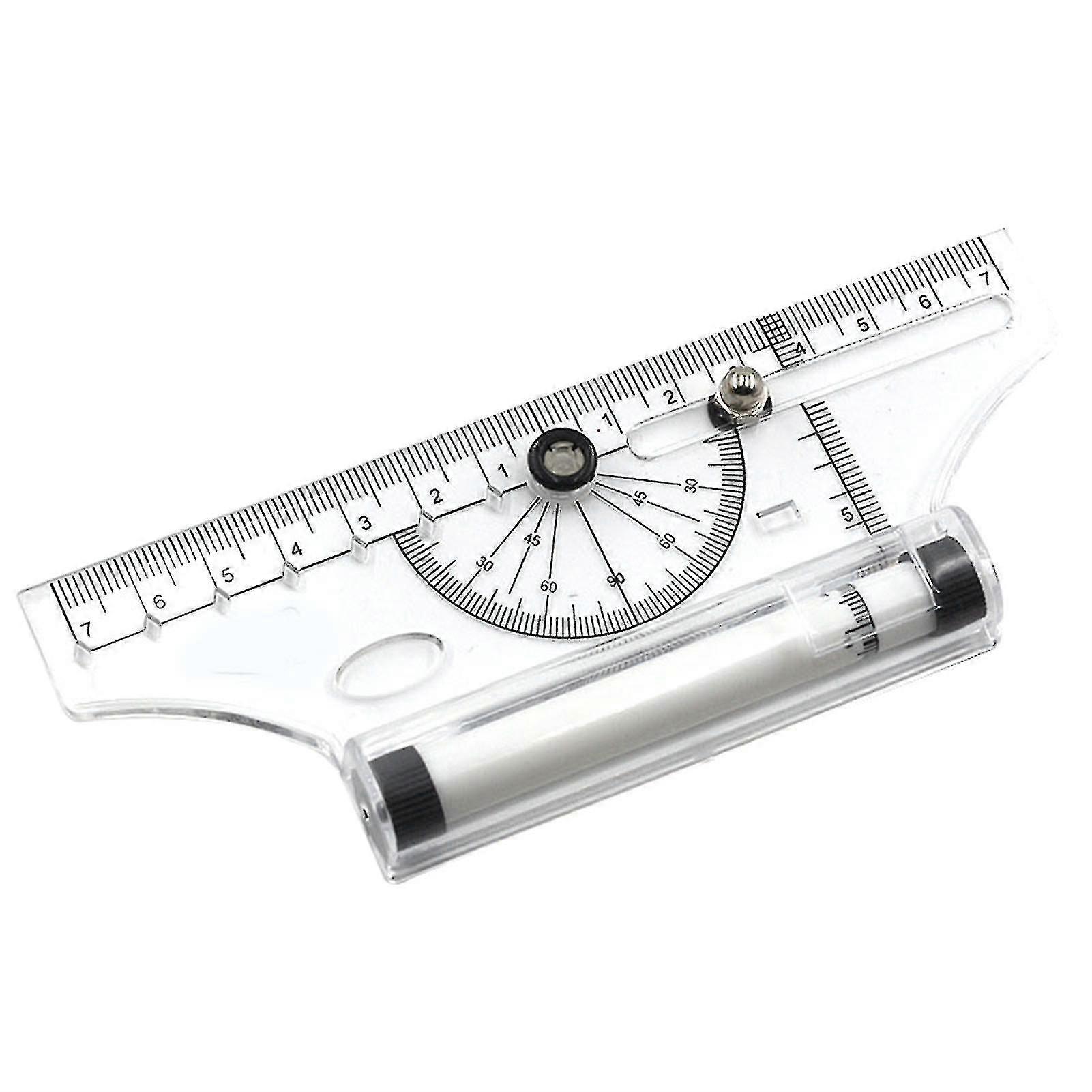 Multifunctional Drawing Ruler Portable Universal Parallel Ruler Practical Measuring Tool For School