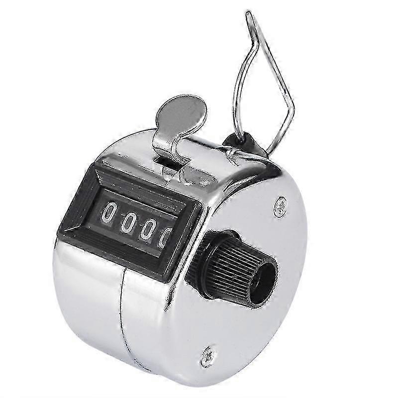 2025 Hand Counter Counter Clicker Handzähler mit 4-stelliger Anzeige Metall Mechanischer Clicker für People Counter Golf
