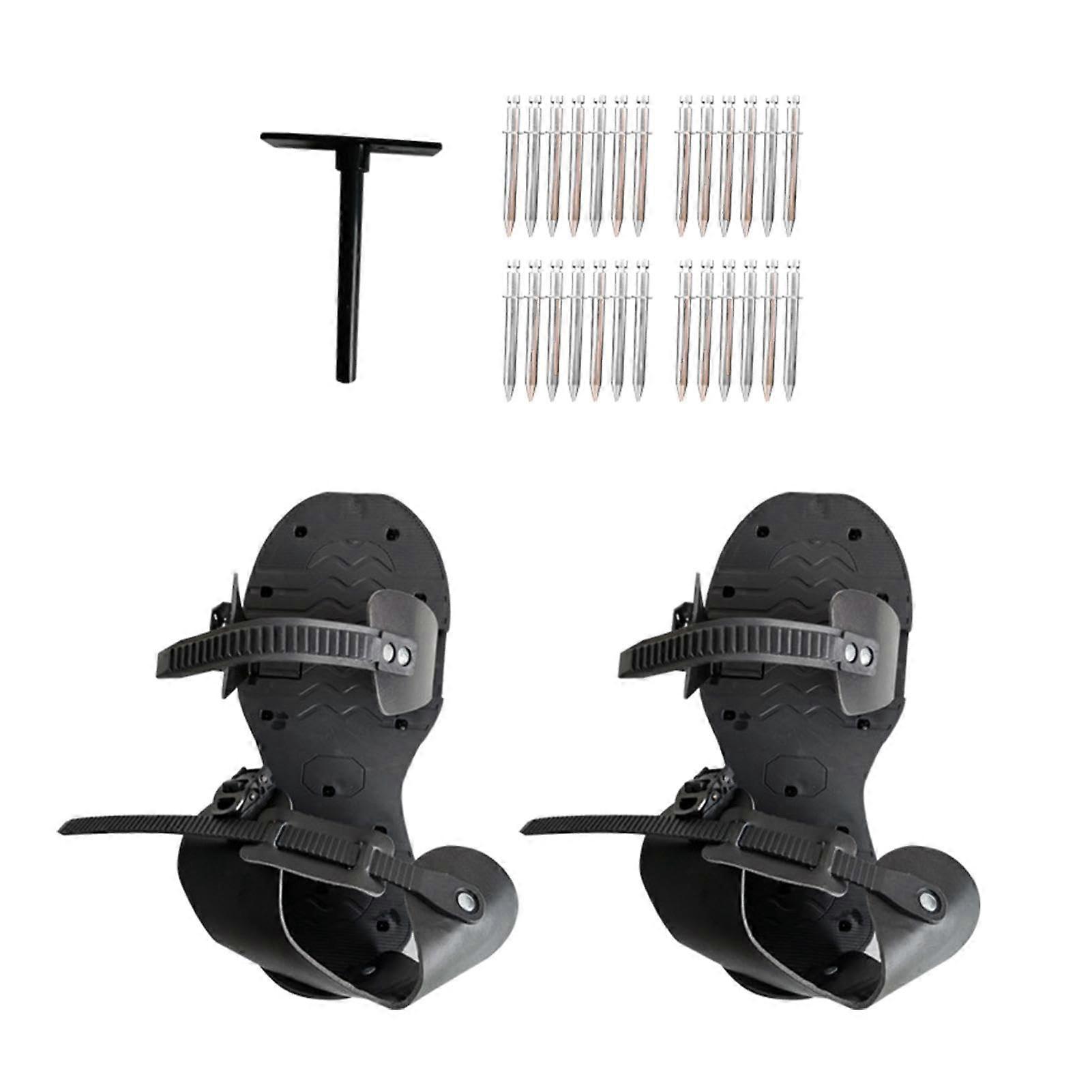Lawn Aerator Shoes Lawn Aerator Sandals with Spikes for Lawn Care Fully Assembled with Tools