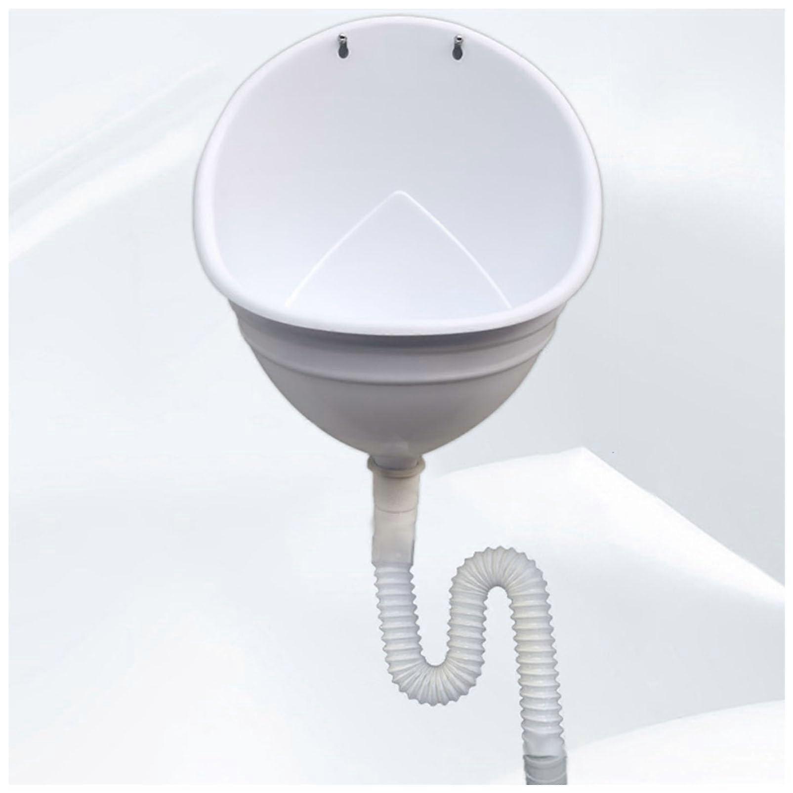 Plastic Urinals for Men Outdoor Toilet Temporary Urinal Water Saving Urinal Universal Washout Urinal Temporary Waterless Urinal Urinal (White)