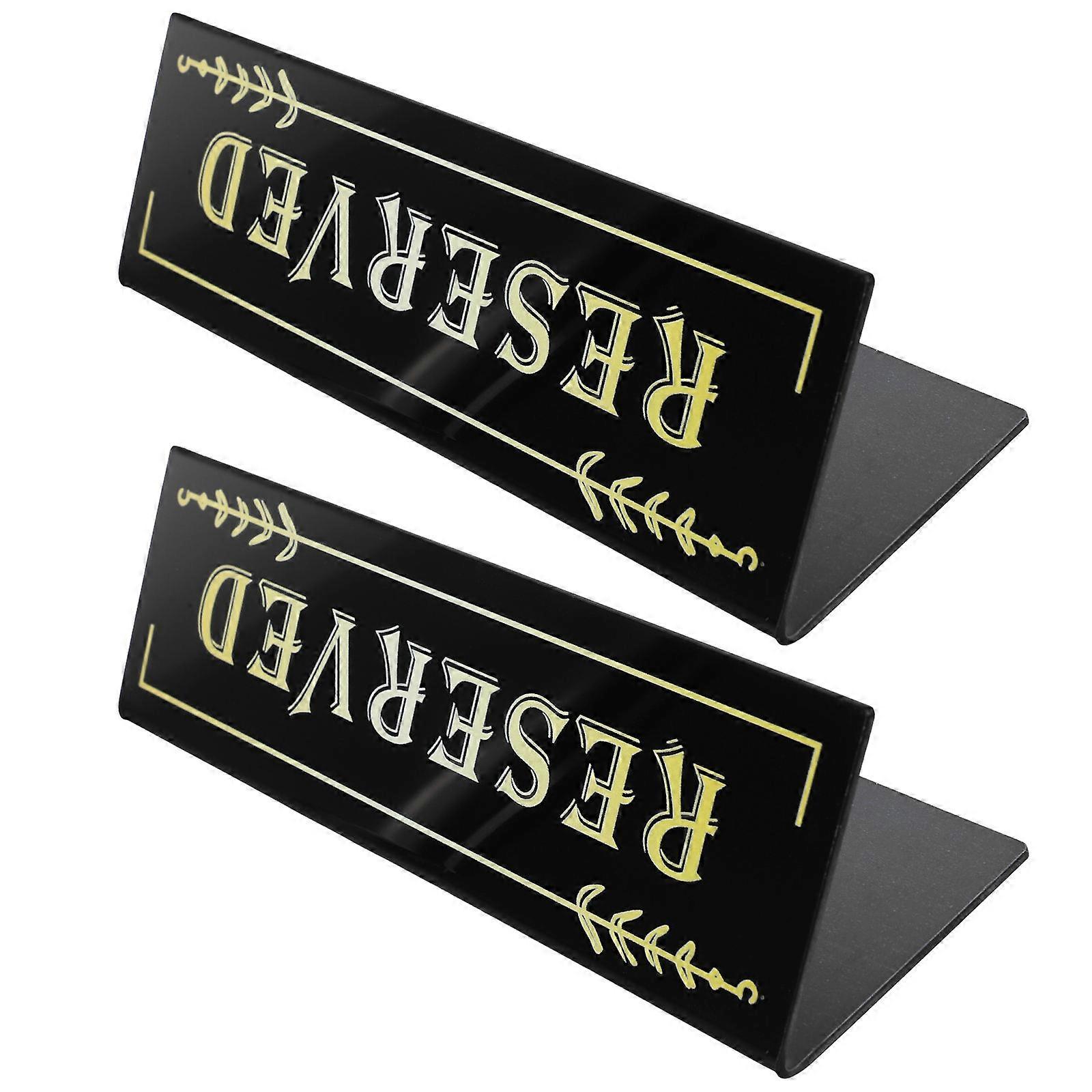2Pcs Tabletop Reserved Sign Reserved Seats Sign Reserved Table Sign Reserved Place Card Table Seat Sign