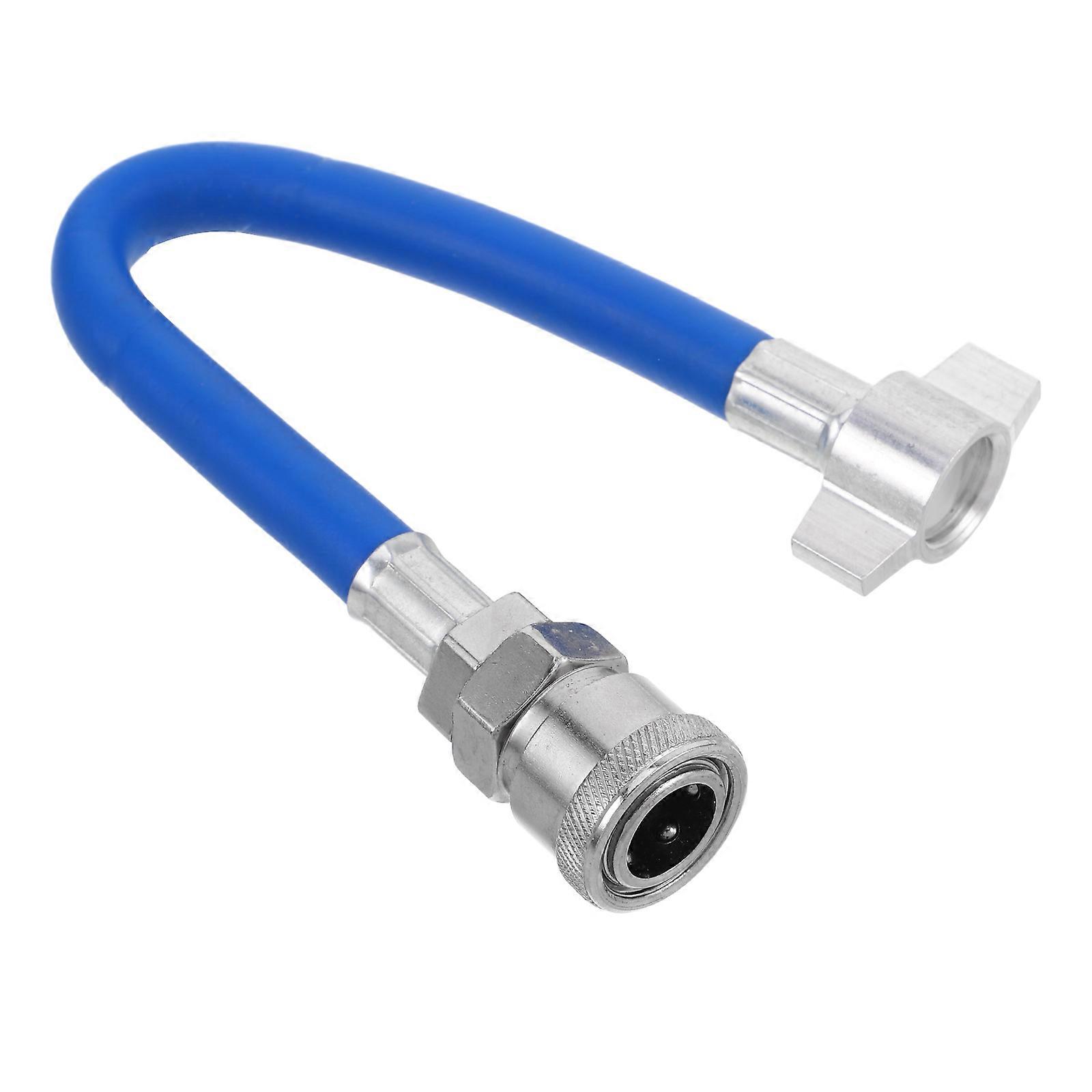 Leak-Proof Air Tank Hose with Heavy-Duty Quick Release Adapter Truck Rubber Air Intake Connector for Pneumatic System Use 1Pcs