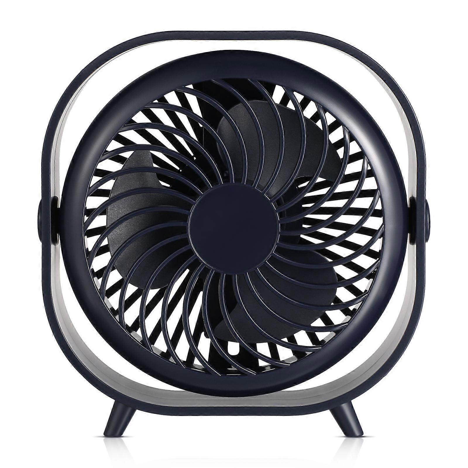 Small Table Fan Portable Quiet Operation Multiple Speeds Office Dormitory 5.3x5.3x2in 1Set