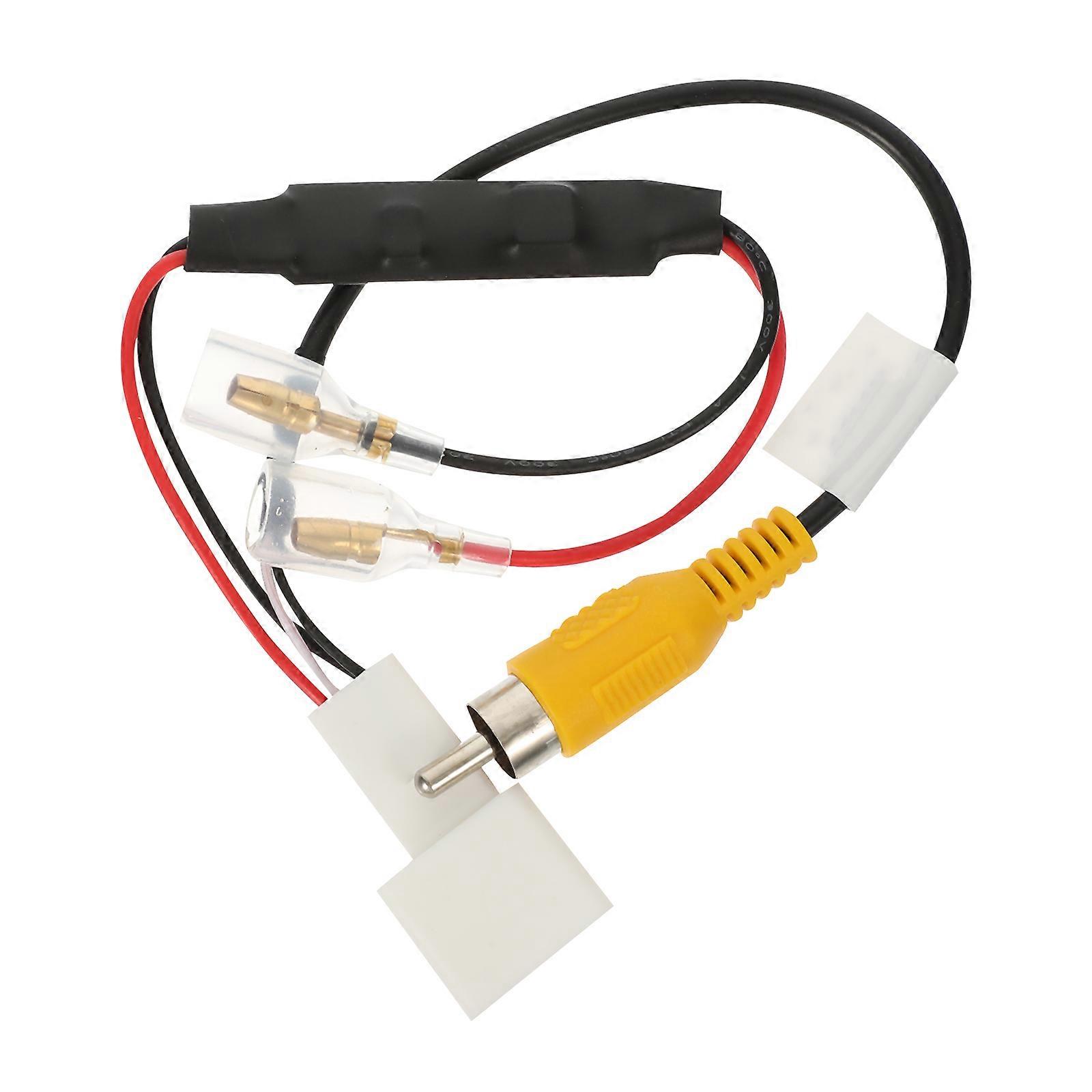 Rear View Backup Camera Cable for Car with 4 Pin Interface Black Plastic Adapter Cord for Driving