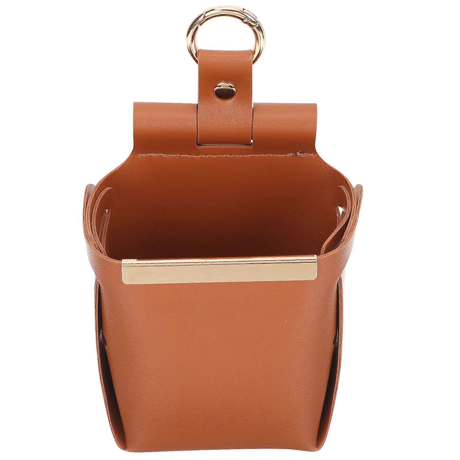 PU Wall Hanging Storage Bag Detachable PU Storage Bag 1 Set Hanging Folding Sundry Organizer