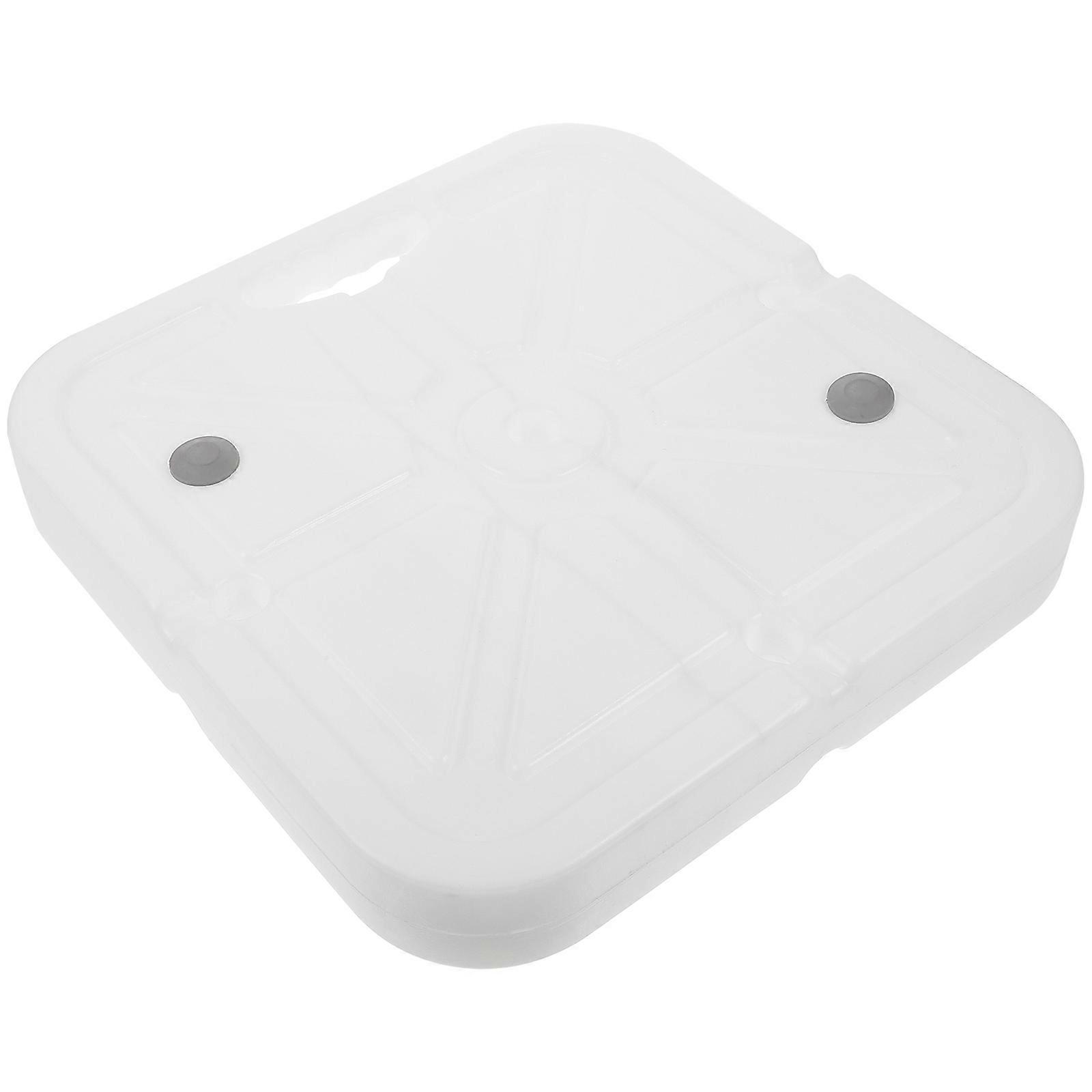 White Plastic Water Filling Base for Balloon Arch Suitable for Various Occasions and Ice Storage 7.5 Inches