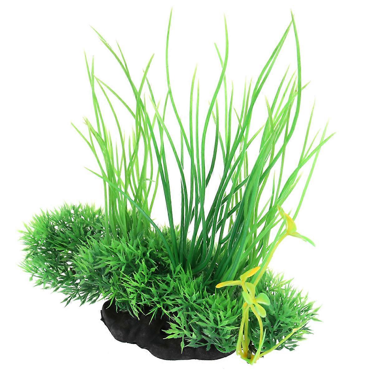 Artificial Grass for Decoration Green Plastic Fake Plant with Flexible Stems Perfect for Home and Garden 22.5in