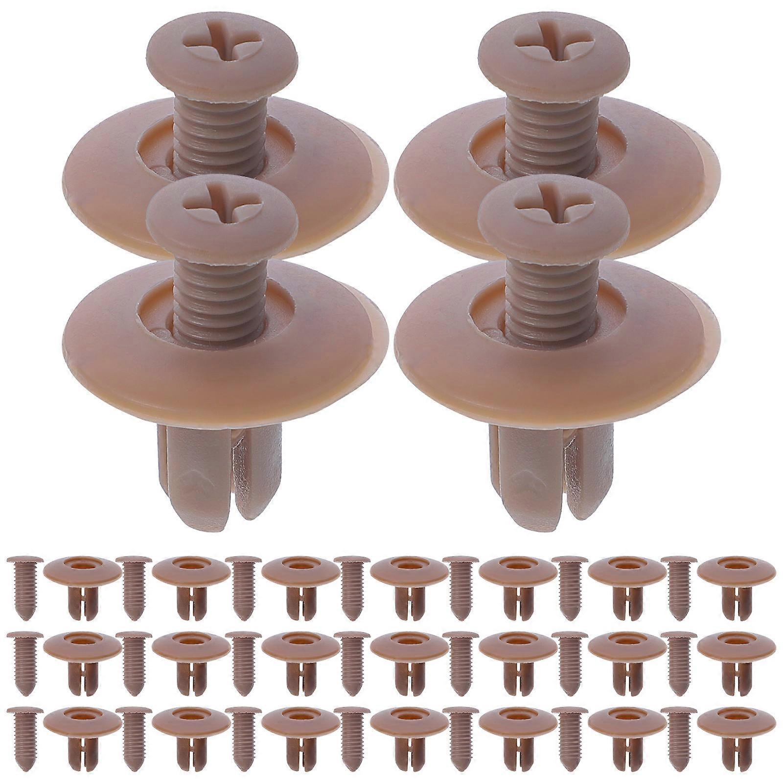 Auto Parts Bumper Retainer Clips Round Shape For Automotive Repair 50Pcs