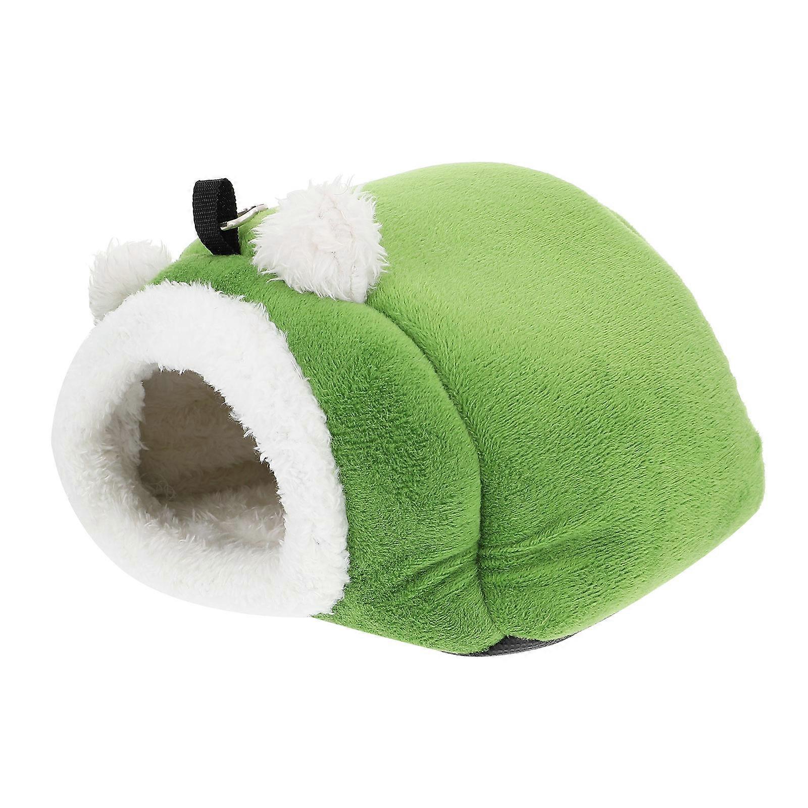 Pet Sleeping Nest Cotton Rabbit Sleeping Nest Resting Bed Small Pets Owners Flannel Material Round Shape Winter 1Pc