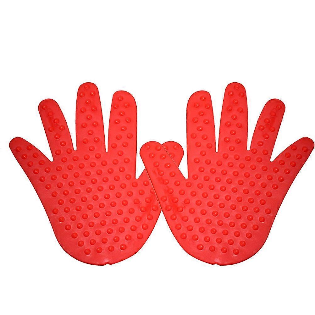 Massage Point Handprint 1 Pair Red Shape Coordination Training Equipment For Children Fun
