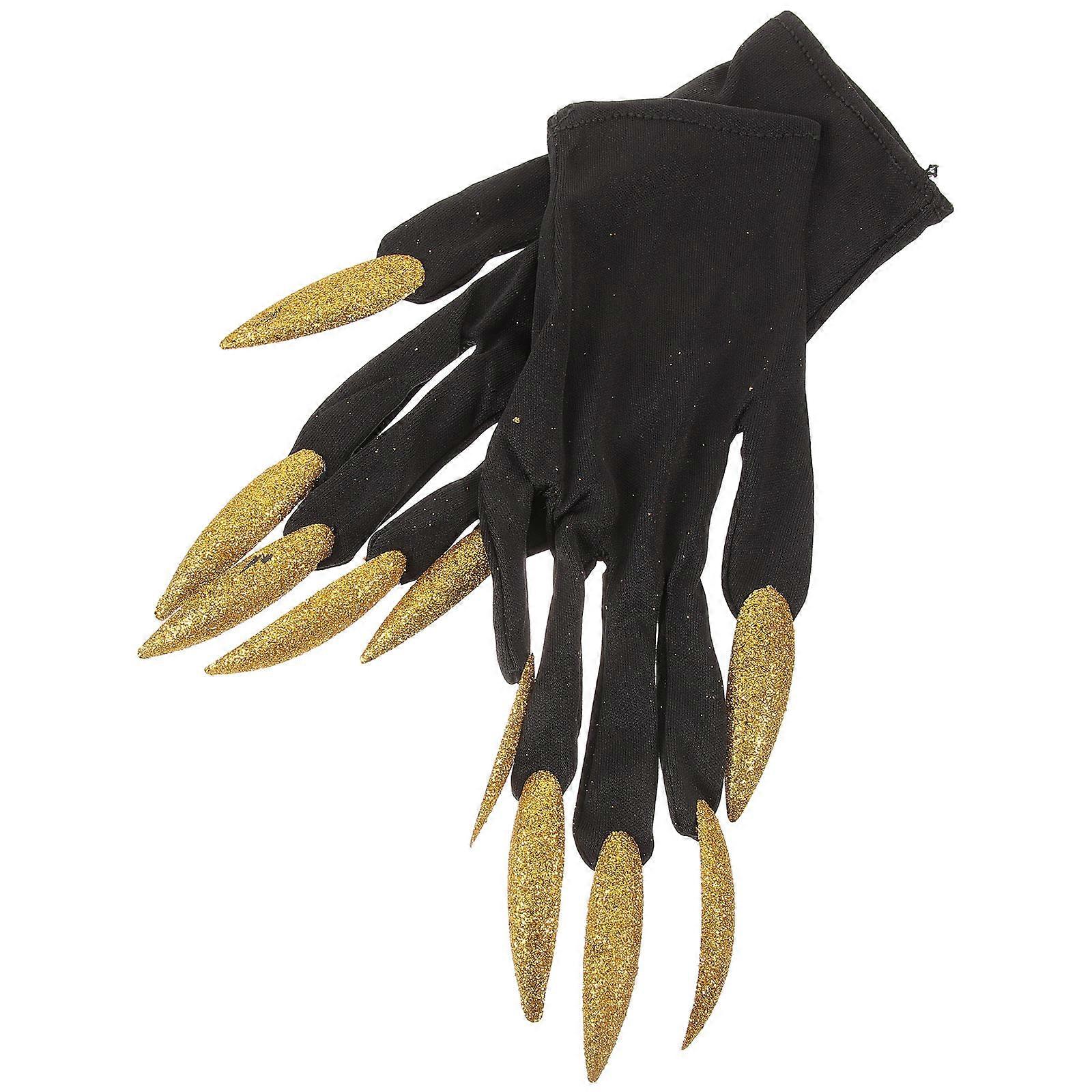 Ghost Gloves for Halloween Cosplay – Creepy Costume Accessories for Witch, Zombie, Wizard Looks – Comfortable Fit for Party Costume Events