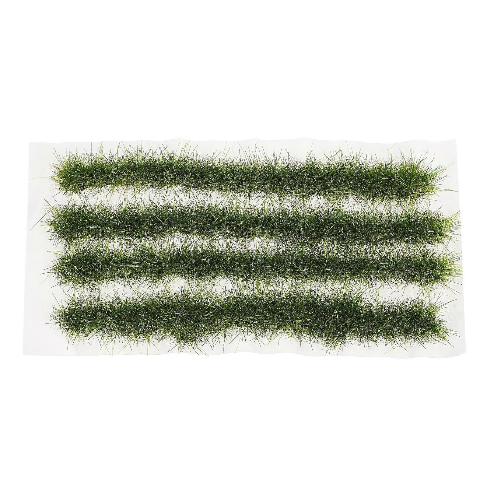 Simulation Lawn Miniature Grass Strips for Fairy Garden DIY Fake Plants with Realistic Shape, Bright Green Artificial Grass for Sand Table and Micro