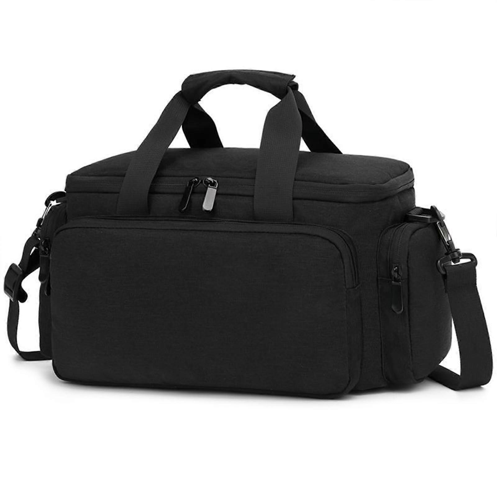 Camera Shoulder Bag, Waterproof Case for Canon/Nikon/Sony DSLR, Black