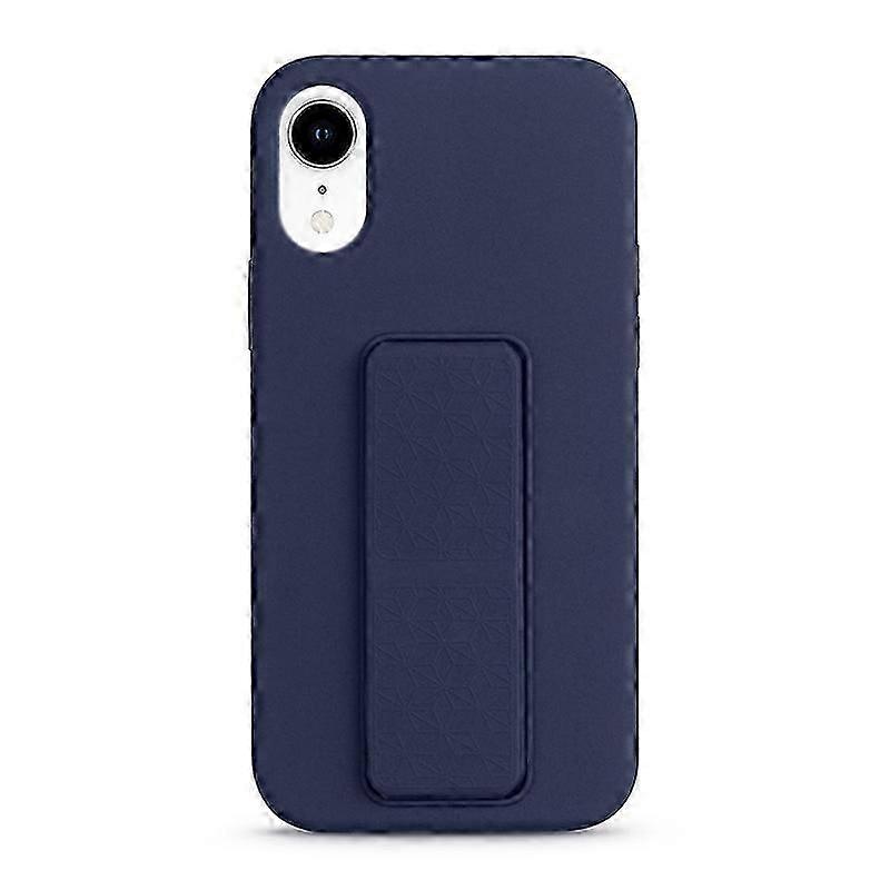 For iPhone XR Liquid Silicone Holder Phone Case