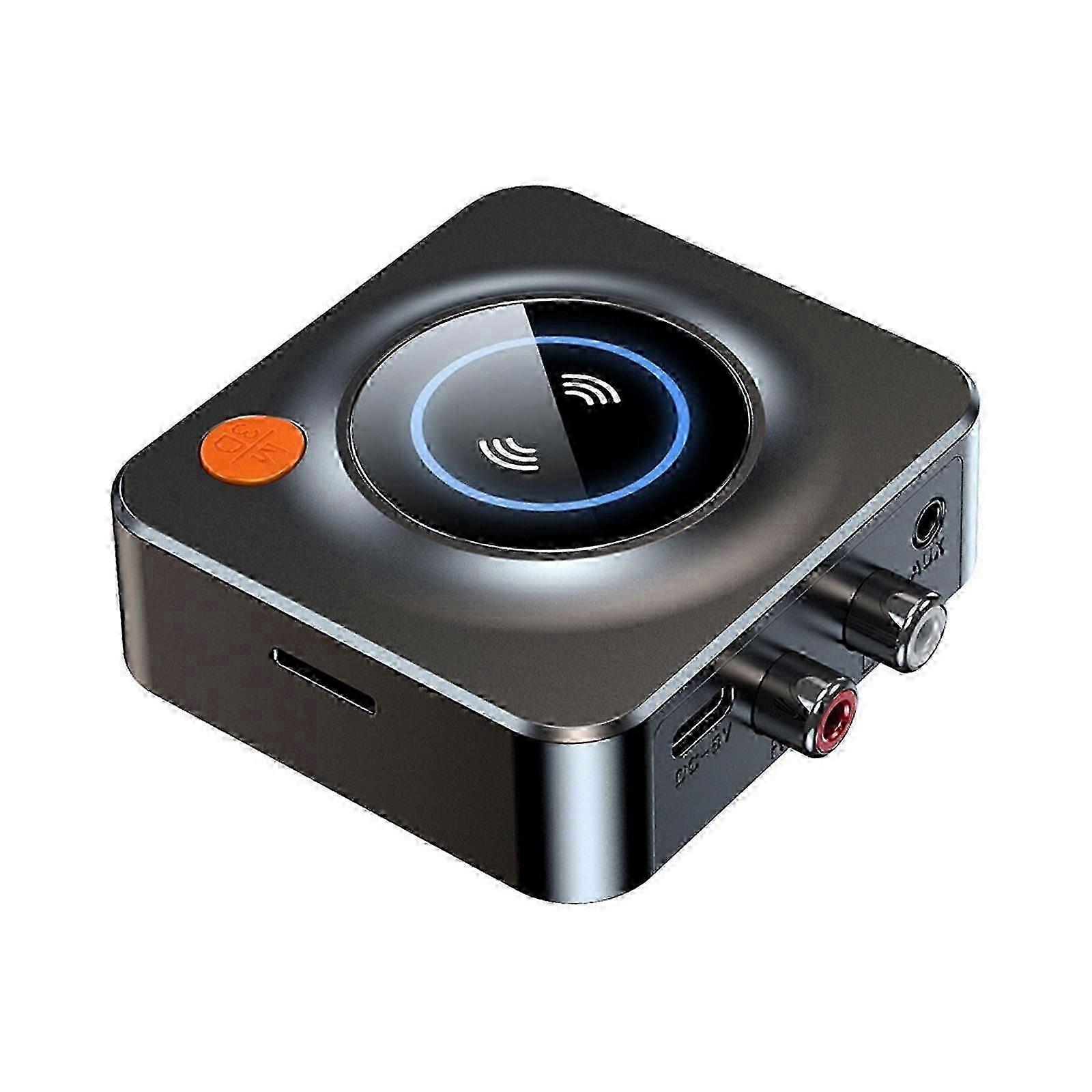 3.5 AUX Audio Adapter RCA TF/U-Disk FM Mic Wireless Transceiver LED Display