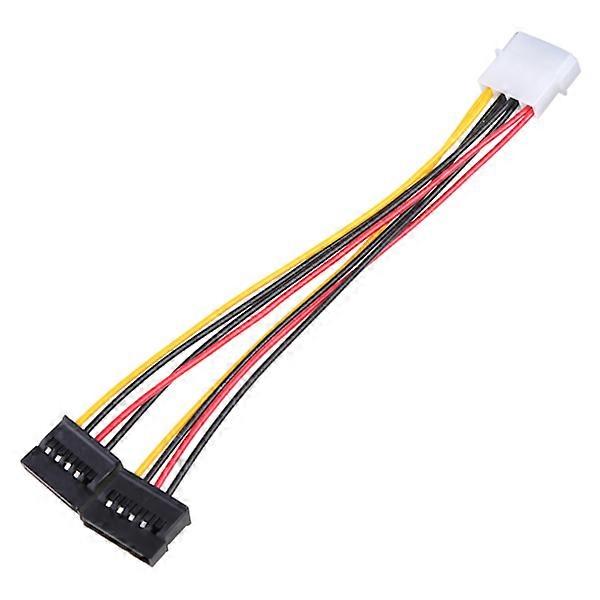 Serial Port Sata 1 to 2 Splitter Power Dual Sata 15Pin Power Line to Large 4Pin IDE Power Cord Converter Extension