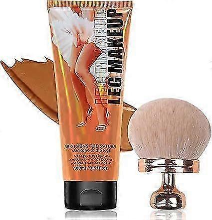 Miracle De Paris Leg Makeup Cream & Brush Set, Miracle De Paris Body Coverage Perfector, All Over Complexion Perfector for Legs,Tattoo Cover Up Makeup