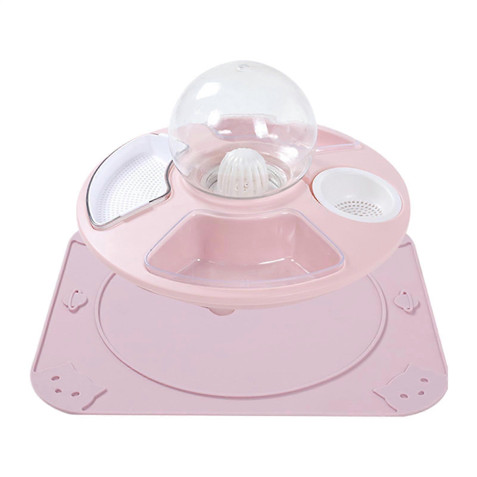Cat food bowl – Watering dish for indoor cats – Pet watering dish, automatic water refill, multifunctional kitten food dispenser for home