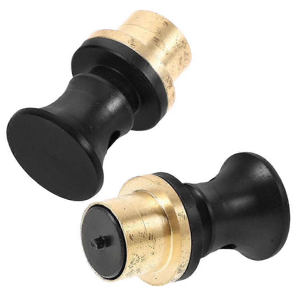 Black Wine Stoppers with Gourd Shape Made from Plastic for Home Use 2pcs