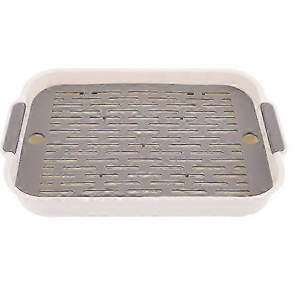 Practical Rectangular Rabbit Litter Box  Hamster & Bunny Training Toilet