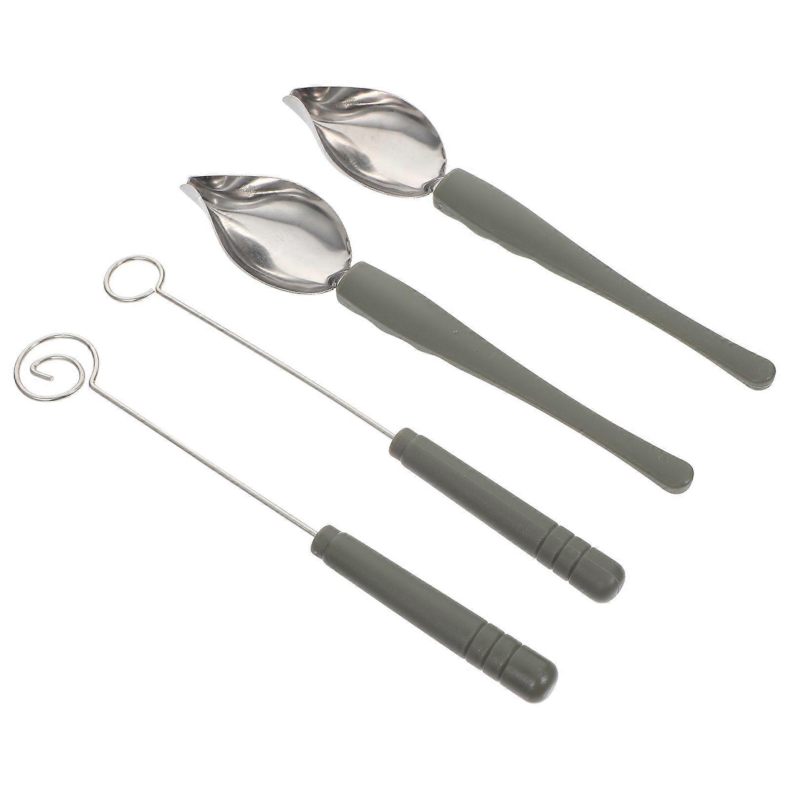 4Pcs Versatile Chocolate Dipping Tools for Cheese Fondue and Sauce Applications