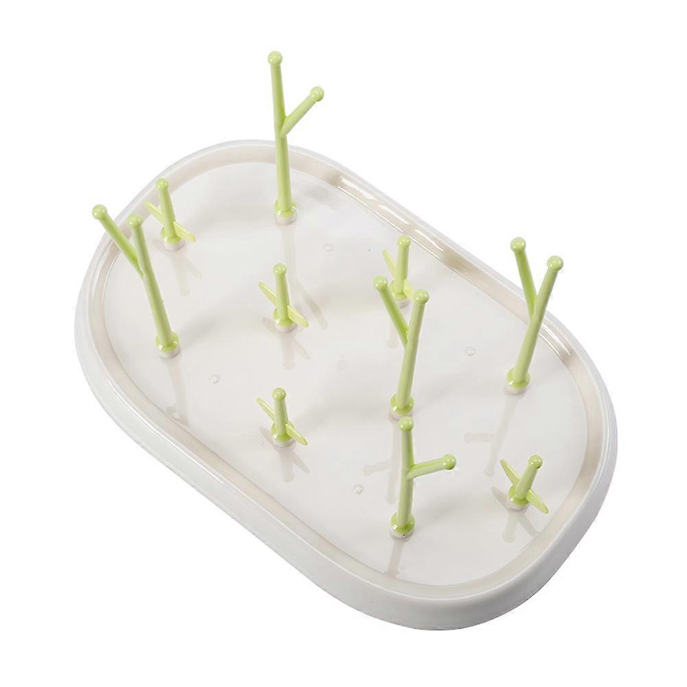 منظم زجاجة الطفل متعدد الوظائف رف أخضر على شكل شجرة للاستخدام في المطبخ 30 * 20 * 20 سم 1 عبوة