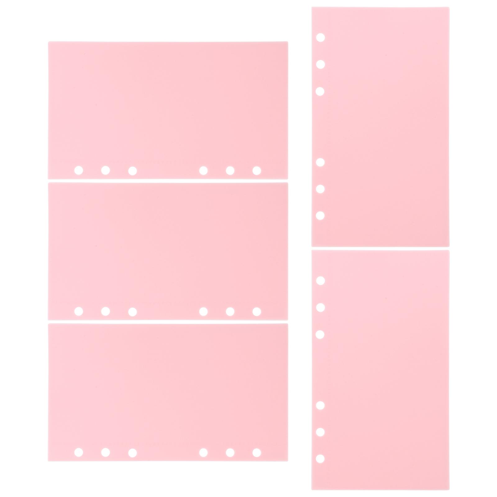 5Pcs Budget Inserts For Family Gifting Simple Design Daily Life Use PP Material