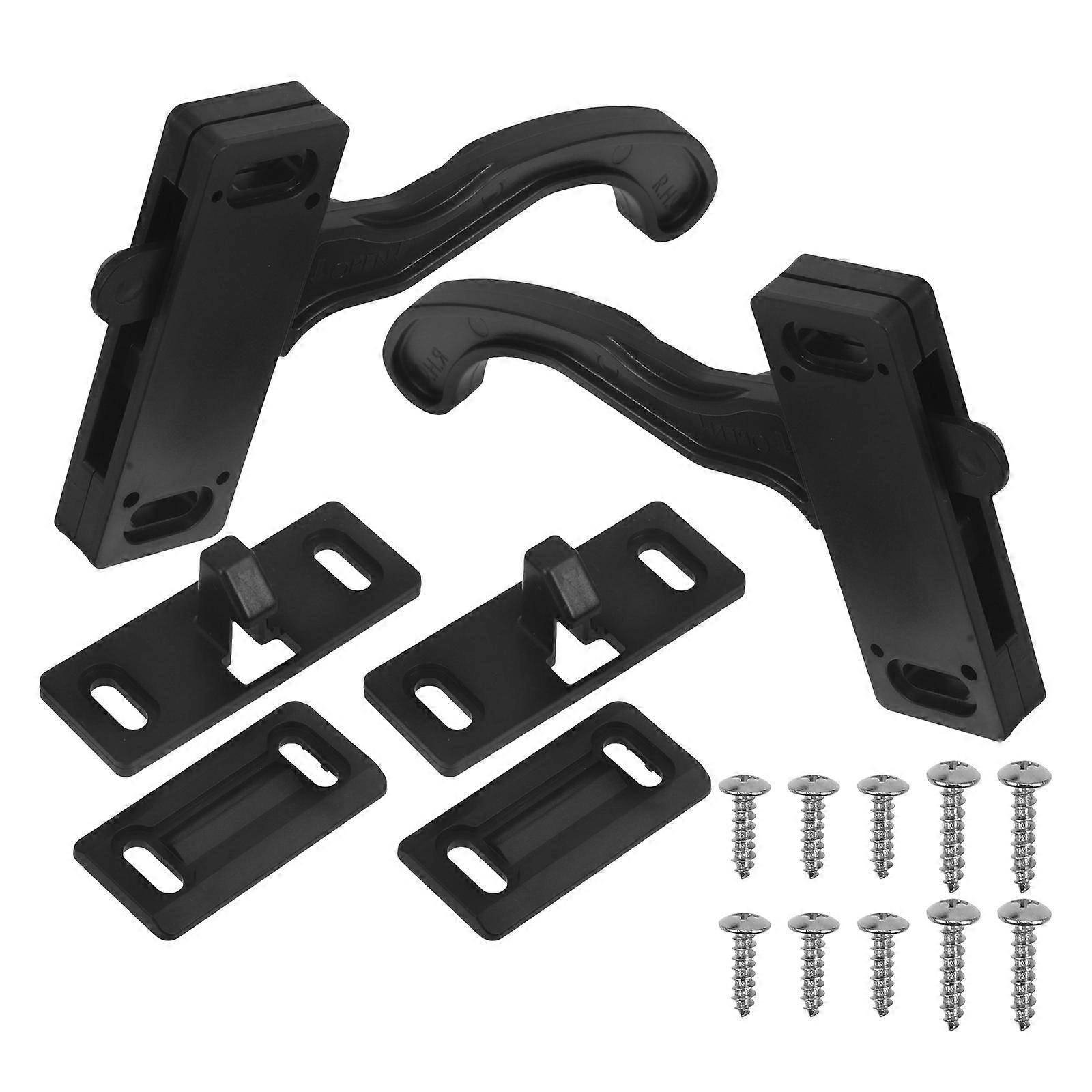 2pcs Screen Door Latch Kit for RV Trailers Campers – High Strength Handle Lock for Enhanced Safety Camper Door Parts