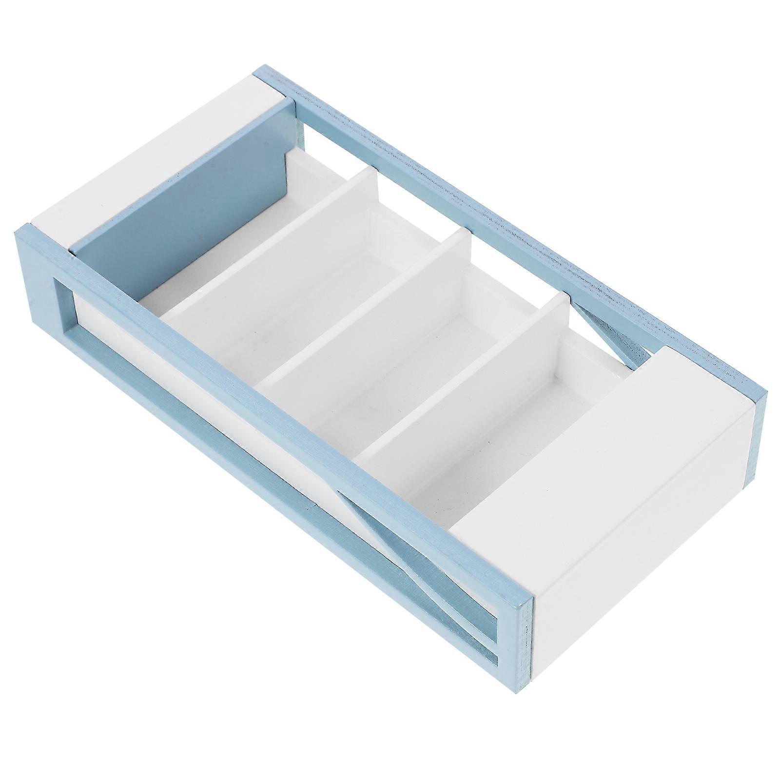 Miniature Store Display Cabinet Wooden Shape Suitable For Child's Playtime 17.40X8.90X2.90CM Abundant Accessories 1Set