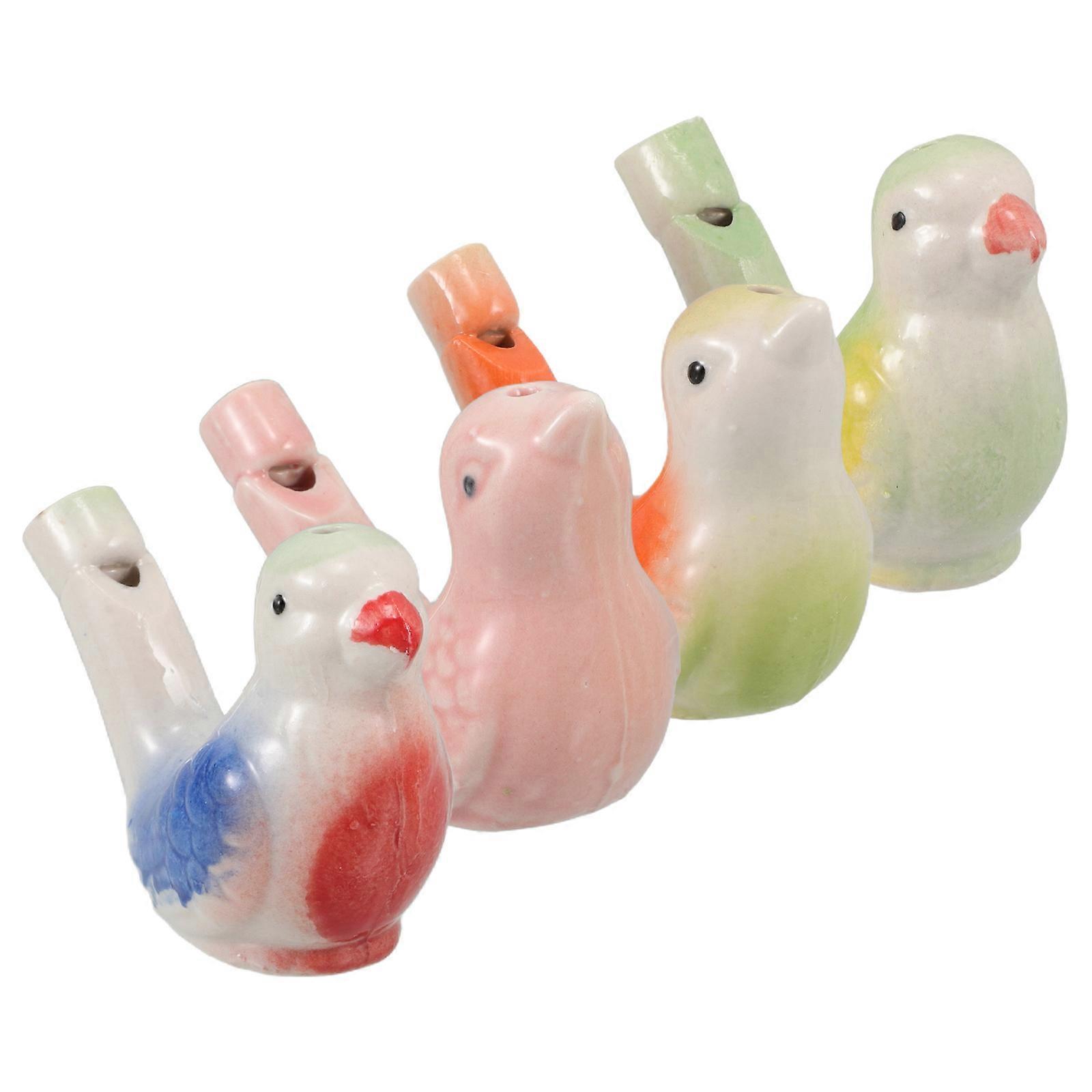 4pcs Ceramic Bird Whistles for Adults – Unique Water Bird Design, Portable Outdoor Activity Party Favors for Bird Enthusiasts