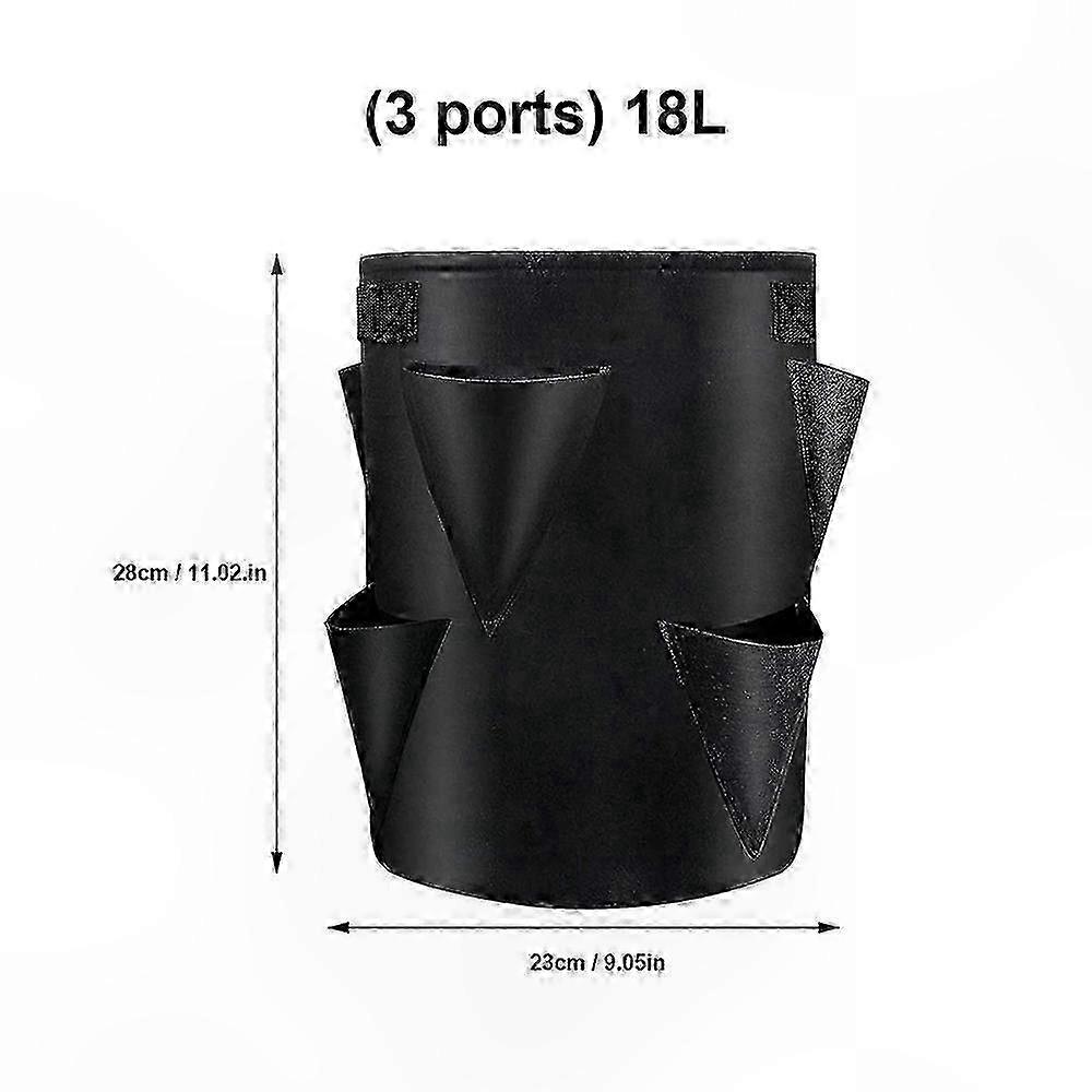 Frühling Erdbeere Pflanze Anzucht Kits ing Tasche Gemüse Tasche Topf Pflanze 5/7/10Gal Tasche Garten Terrasse Multi-mündung Container Taschen