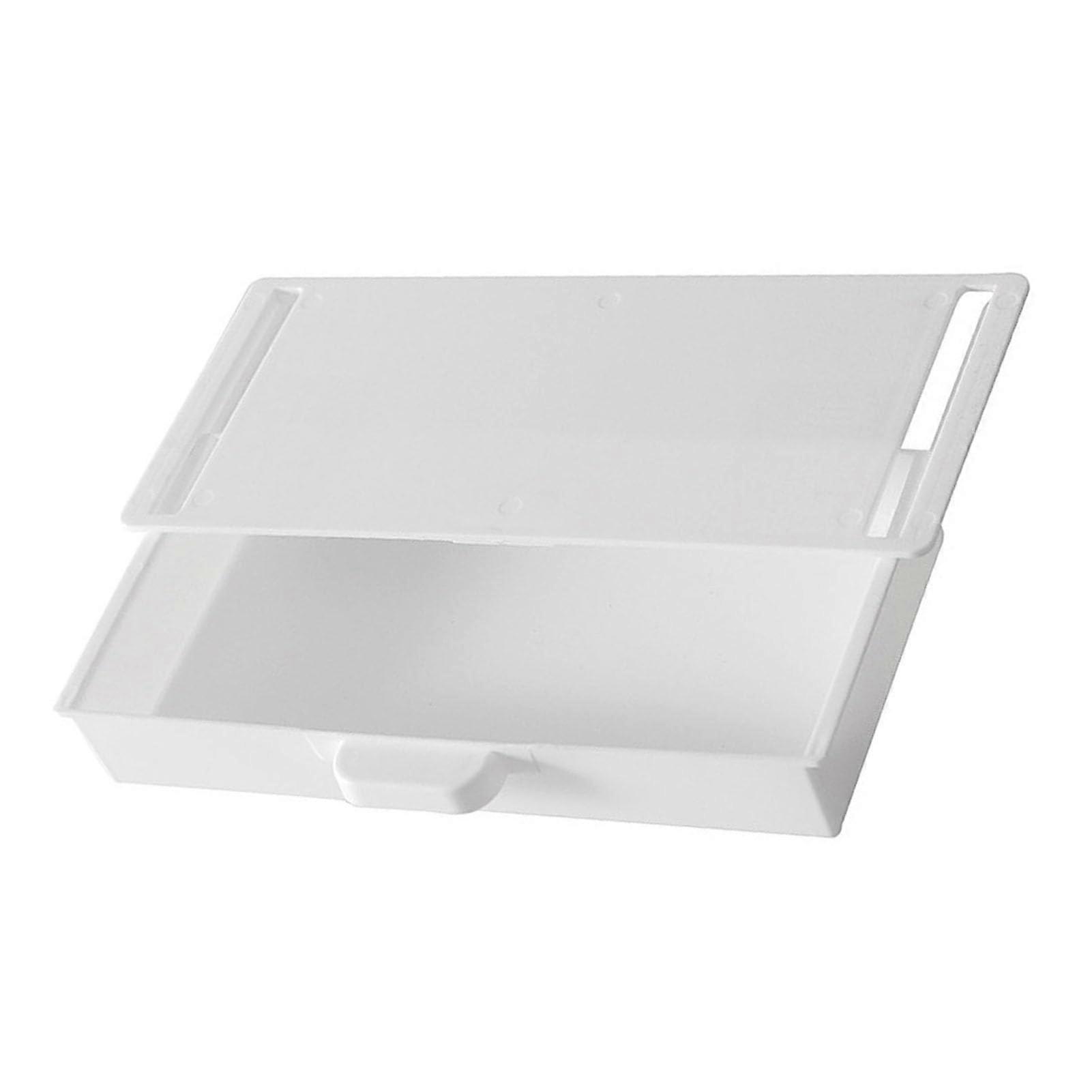 Under Desk Storage Drawer, Self Adhesive Sliding Drawer, Removable Desk Drawer for Cabinet, Office Table