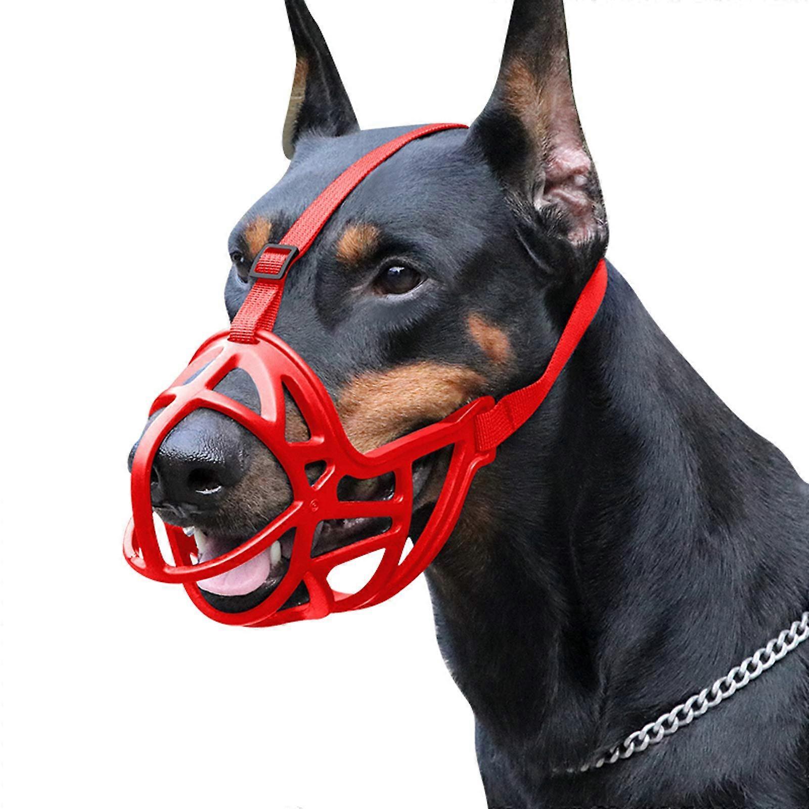 Dog Muzzle, Rubber Basket Dog Muzzle, Multipurpose Dog Training Muzzle, Suitable for Veterinary Examinations, Grooming