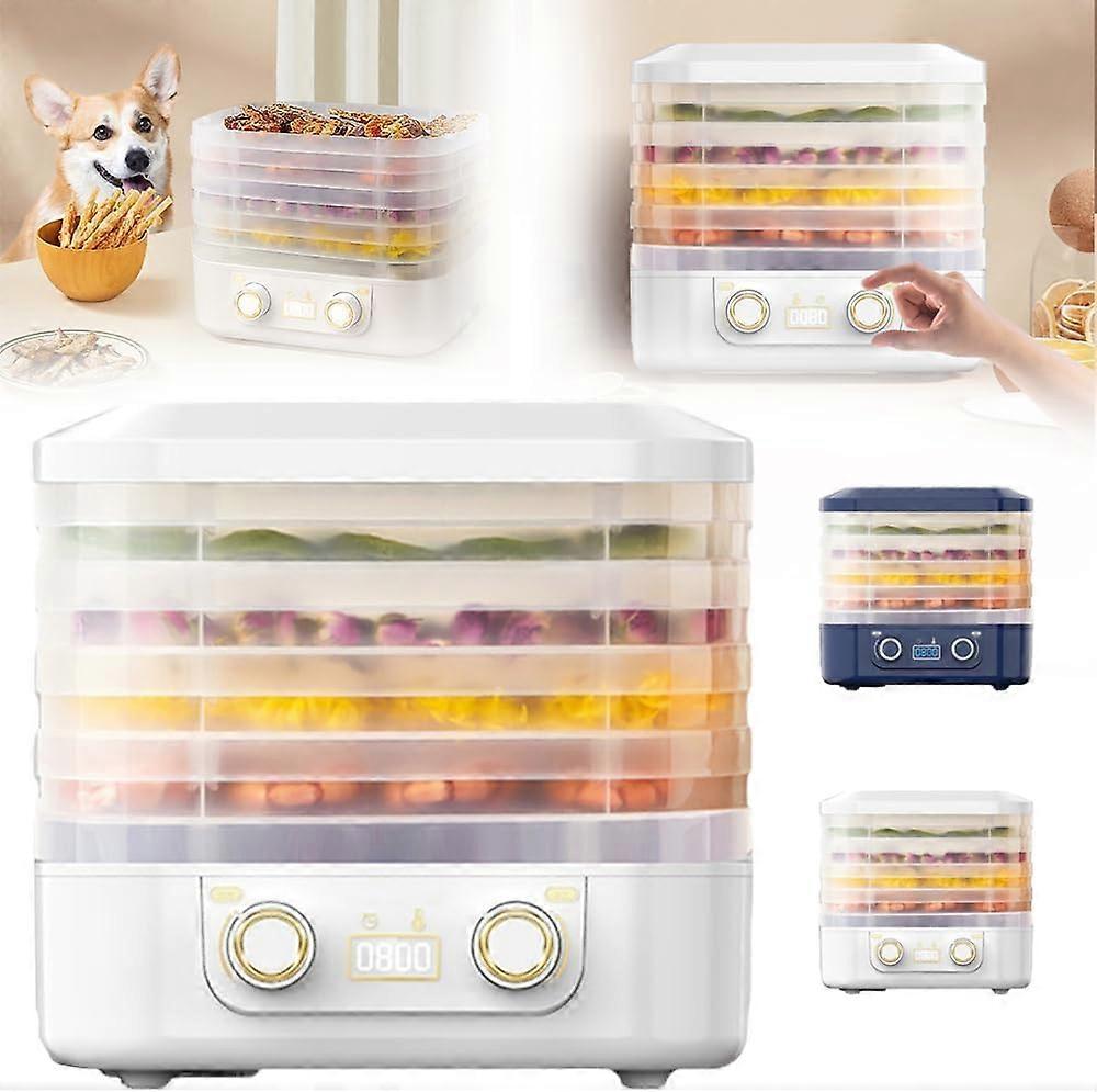 Food Freeze Dryer Machine for Home, Digital Freeze Dryer, MultiLayer Fruit, Adjustable Temperature, Compact Dehydrator (White)
