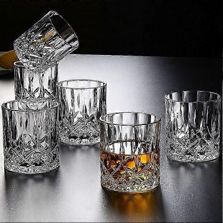 Zmleve Men's Whiskey Glass, 10oz Crystal Bourbon Whiskey Glass, Rock Wine Glass for Scotch Cognac Vodka Cocktail Rum, Father's Day Whiskey Gift Set