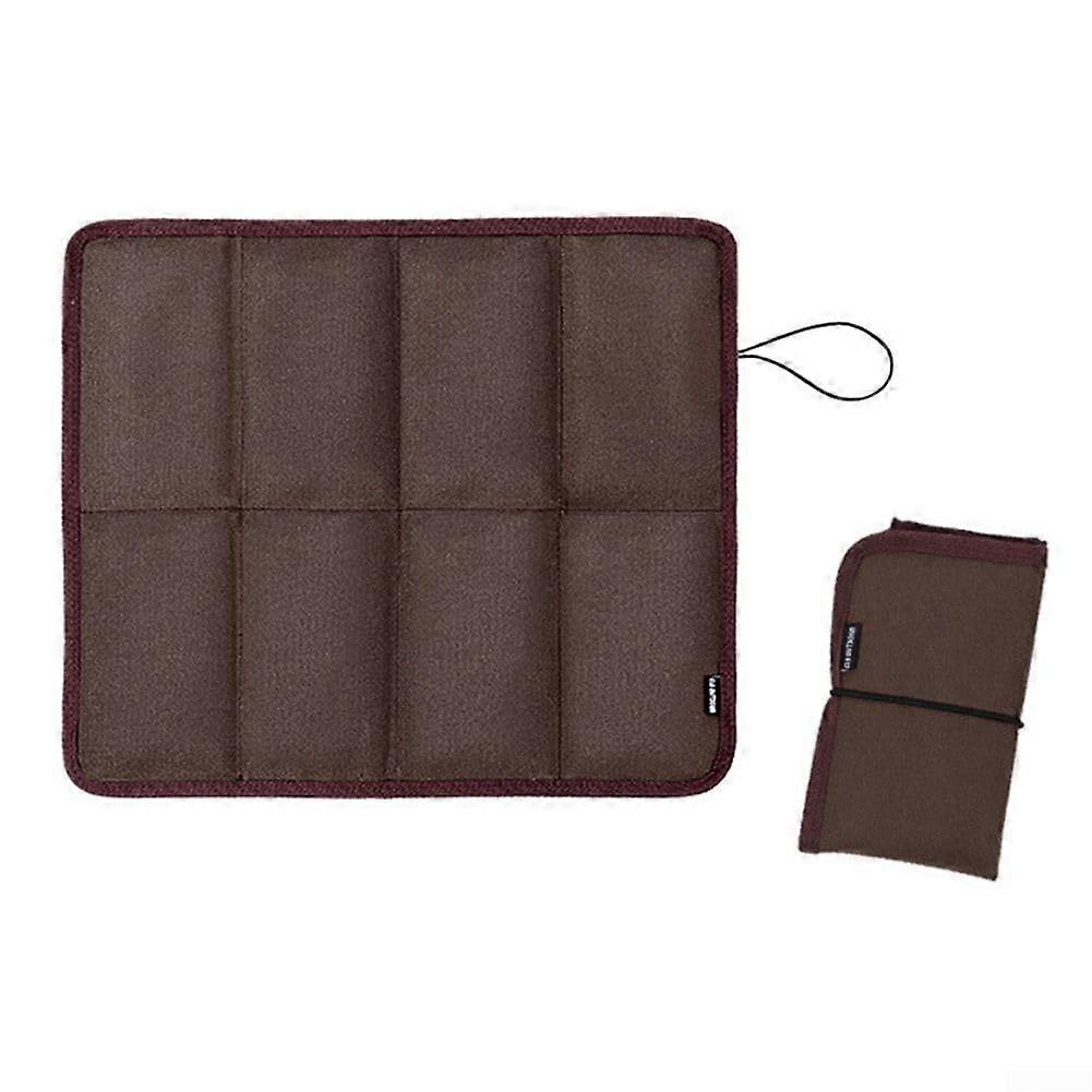 Portable Camping Cushion, Foldable Moistureproof Seat Pad for Outdoor Comfort, Coffee Color, Durable Design