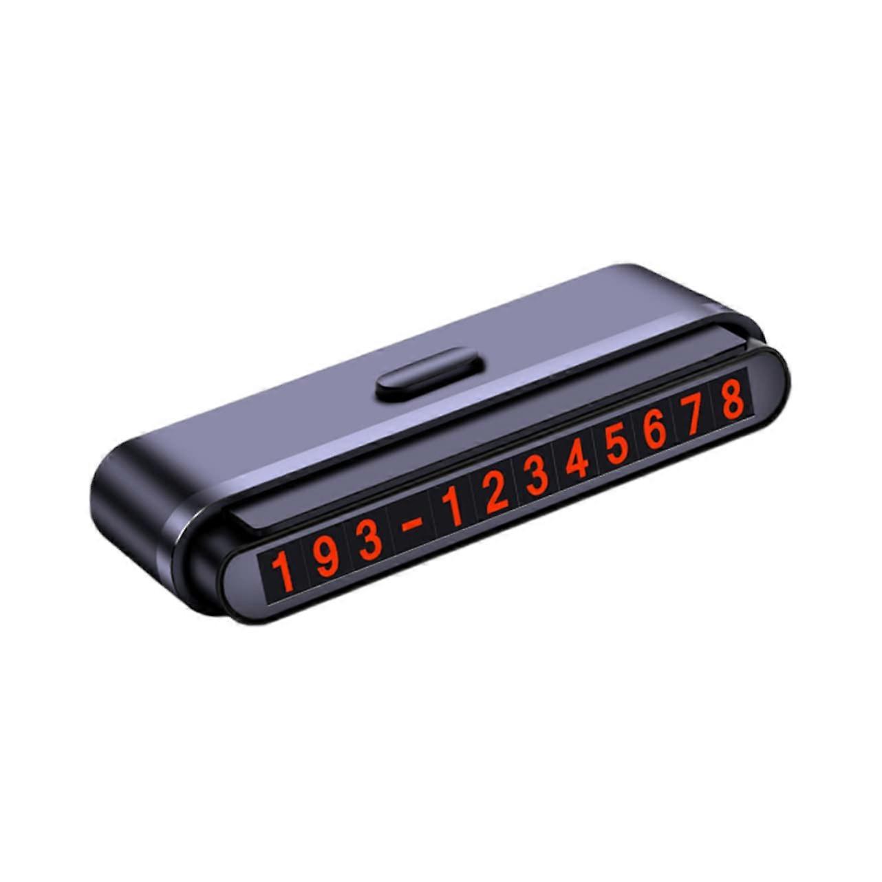 Automobile Temporary Car Parking Card with Night Light Tag, Durable Plastic, Universal Fit, Easy to Read