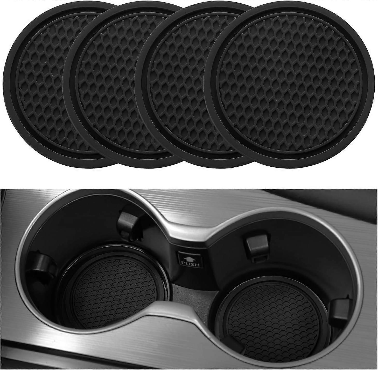 Car Cup Coaster, 4PCS Universal Non-Slip Cup Holders Embedded in Ornaments