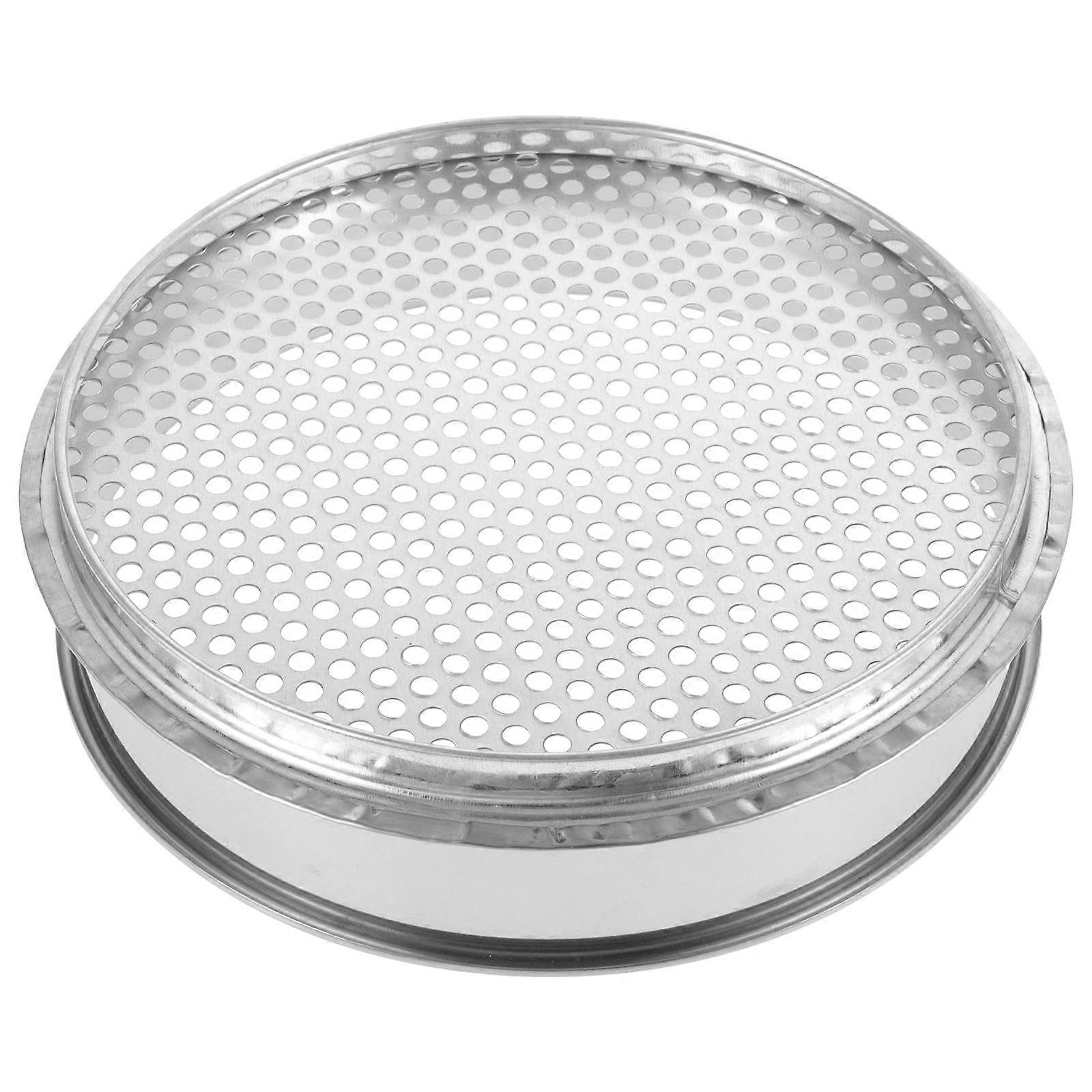Stainless Steel Soil Sieve Round Grading Sifter for Beans, Stones, and Soil Portable Garden Tool for Home and Outdoor Use