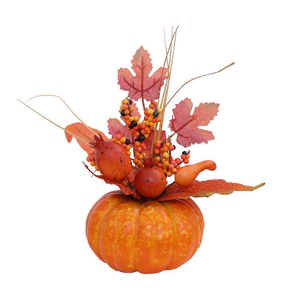 It looks like you're describing a product listing for **Thanksgiving Pumpkin Decor**—specifically, **realistic foam pumpkin adornments** used for