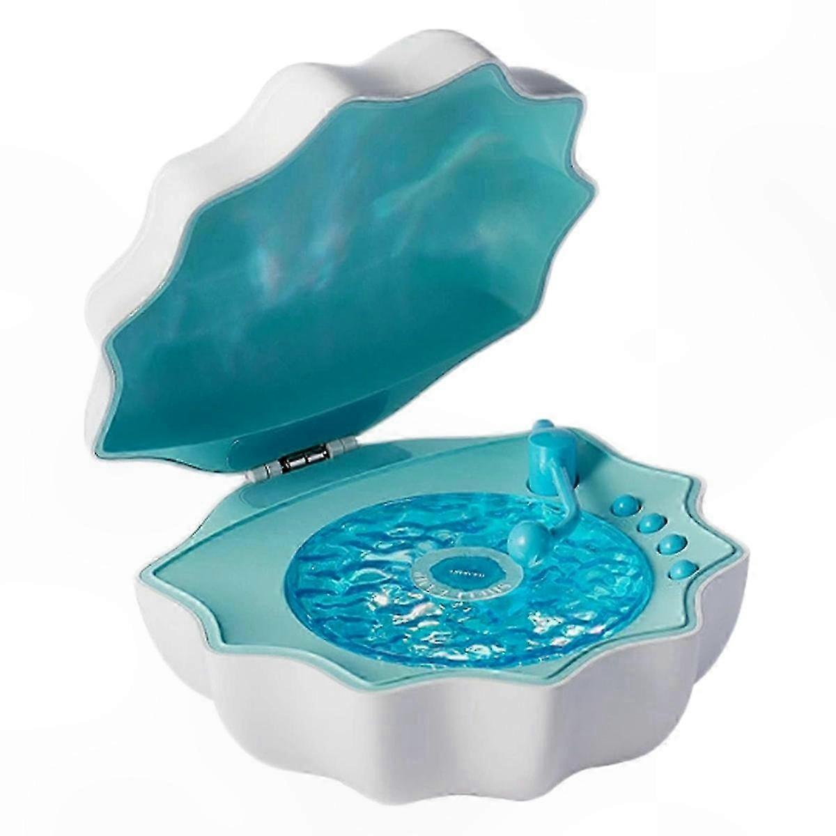 Wireless Bluetooth Speaker with Shell Design and Lamp Function in Blue Color