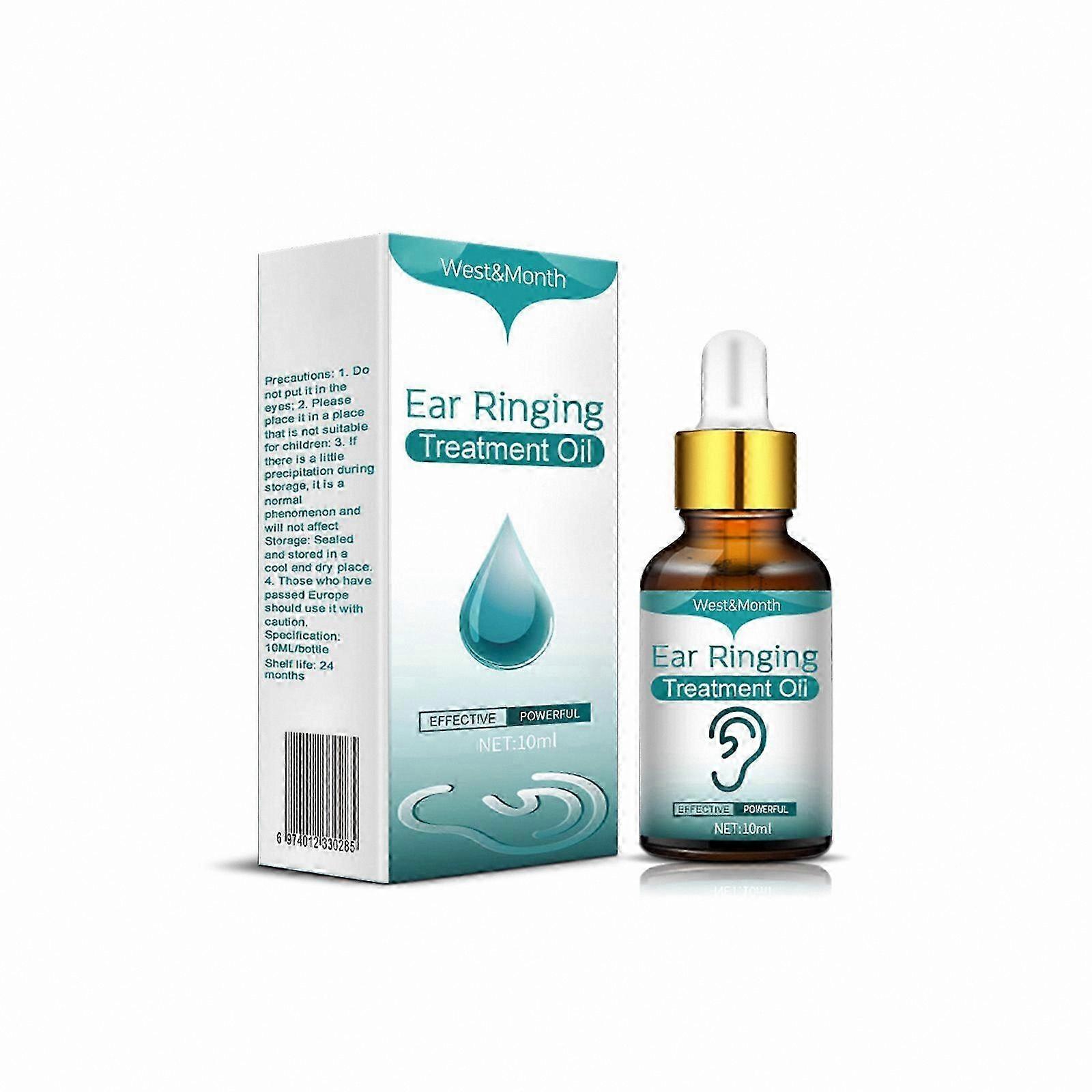 Tinnitus Relief Oil, 10ml Ear Care Solution for Itching, Discomfort, and Wax Buildup Management