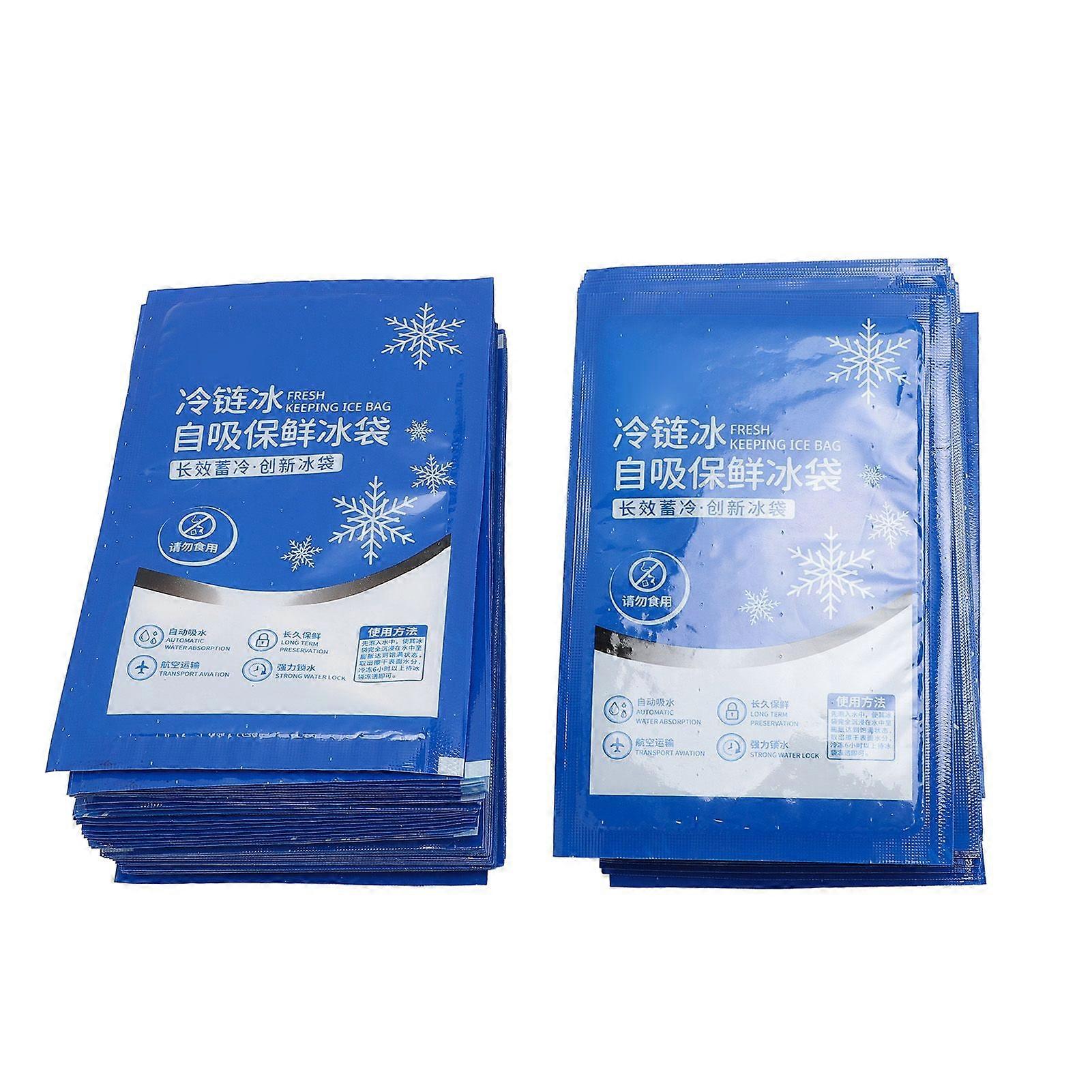 100PCS Ice Cold Pack Reusable Multifunctional Cold Freezer Pack for Aviation Food Cooling 250ml