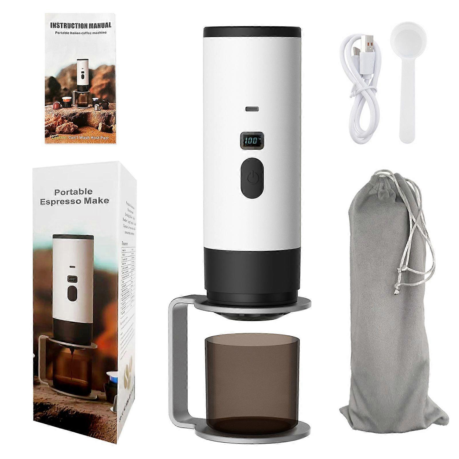 Portable Coffee Maker Espresso Machine 7800mAh Self-Heating Travel Coffee Maker for Camping Car RV Hiking Office