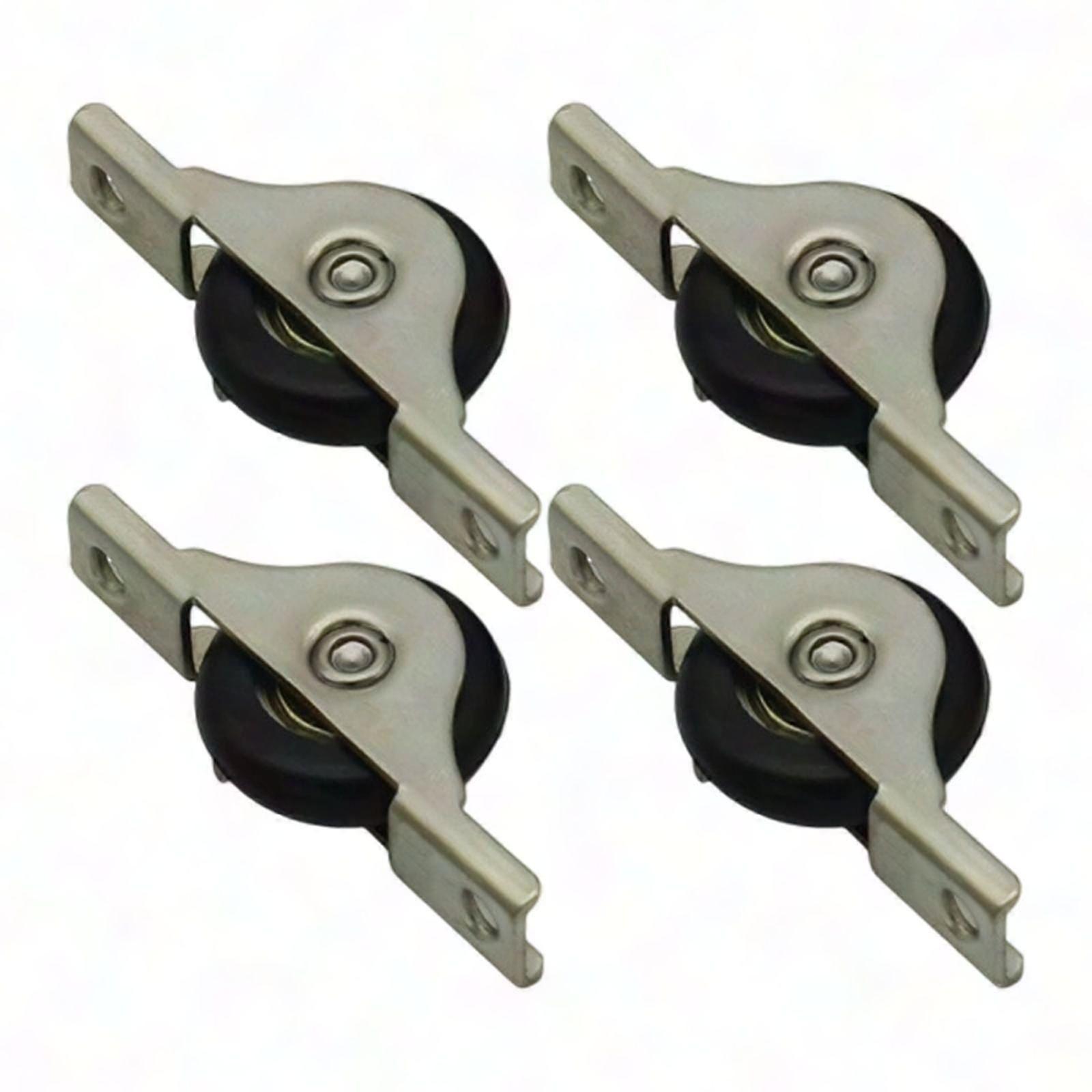 4-Pack Push Pull Window Nylon Pulley Replacement Hardware for Wear-Resistant Sliding