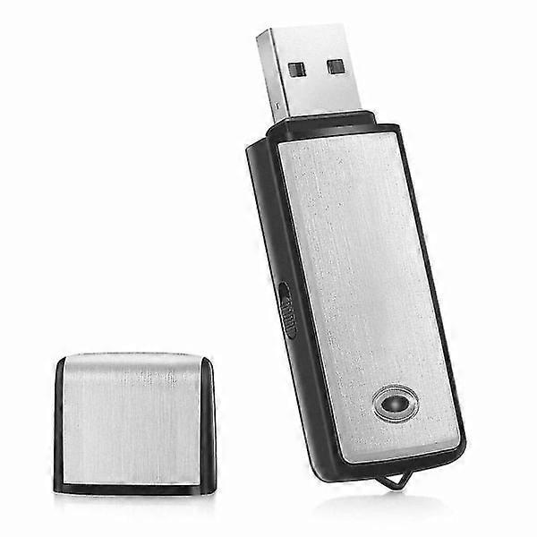 2-in-1 Digital Voice Recorder 8GB Mini USB Flash Drive for Meetings, Lectures, portable
