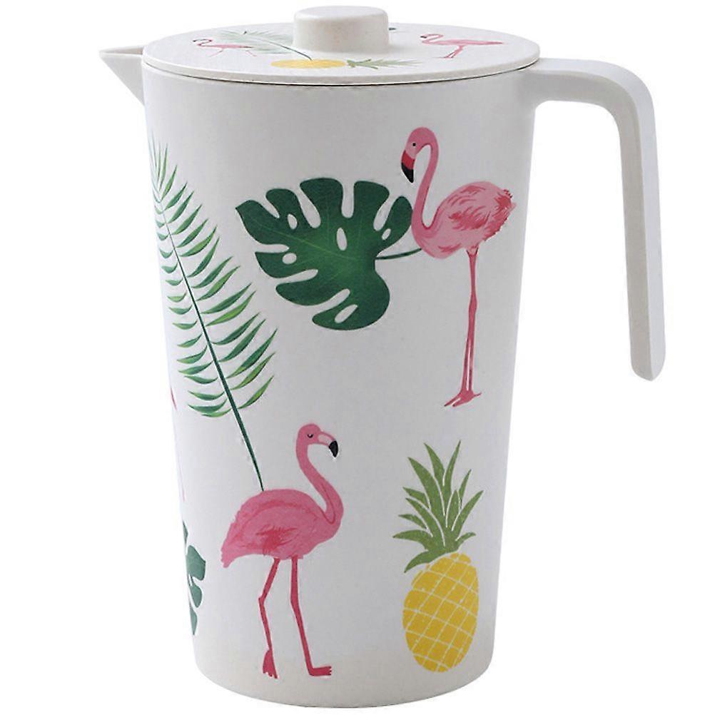 Bamboo Fibers Water Kettle Water Pitcher Cold Water Holder Large Capacity Portable Kettle